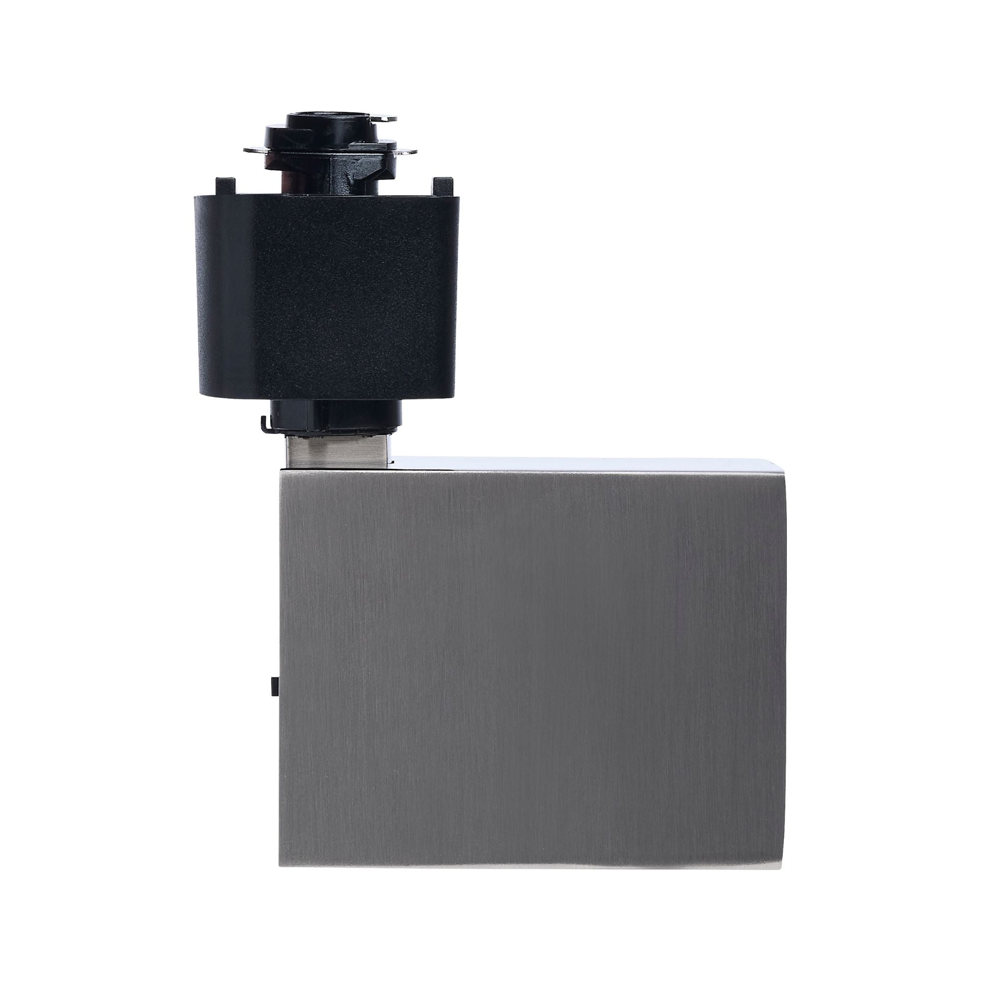 Satco Square Track Head, H-Type, Brushed Nickel, Selectable CCT, 500 Lumens, 48° Beam Angle