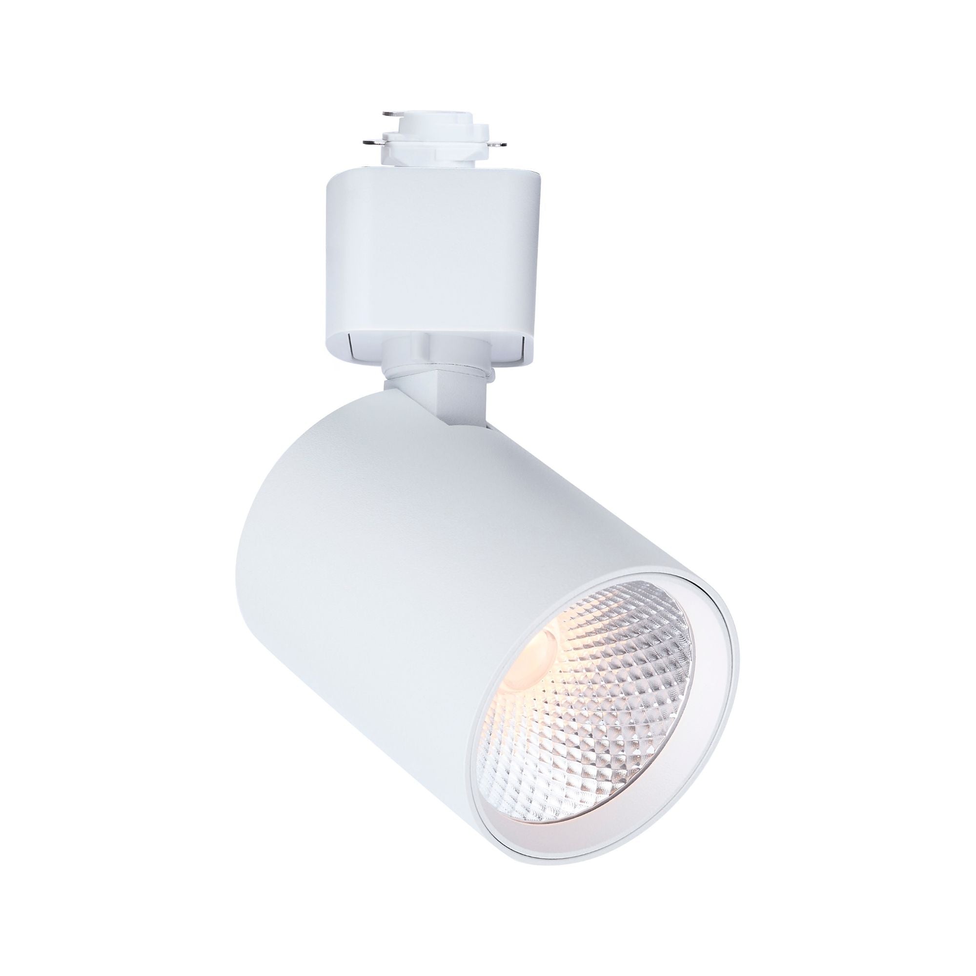 Satco Round Track Head, H-Type, White, Selectable CCT, 500 Lumens, 36° Beam Angle