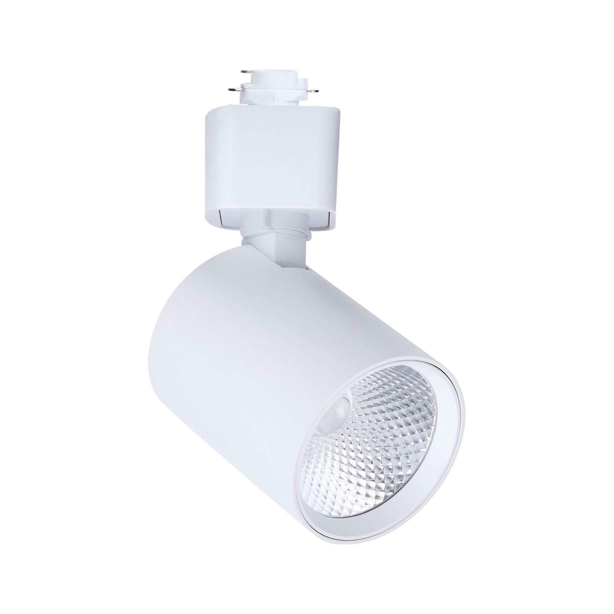Satco Round Track Head, H-Type, White, Selectable CCT, 500 Lumens, 48° Beam Angle