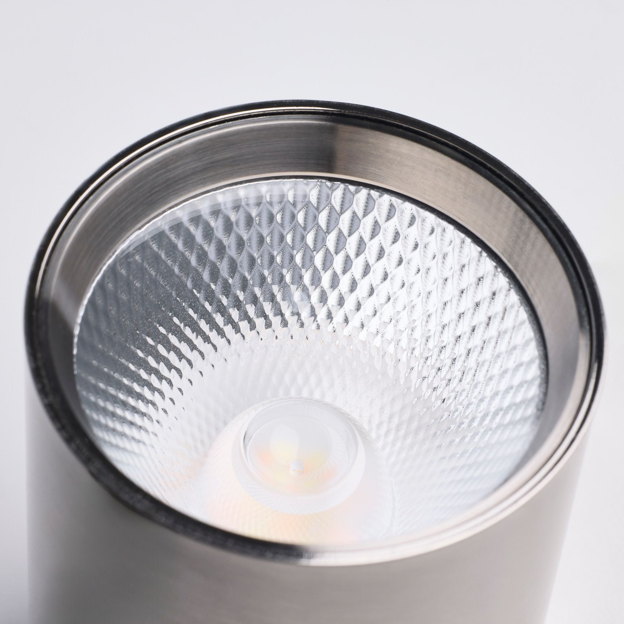 Satco Round Track Head, H-Type, Brushed Nickel, Selectable CCT, 500 Lumens, 48° Beam Angle