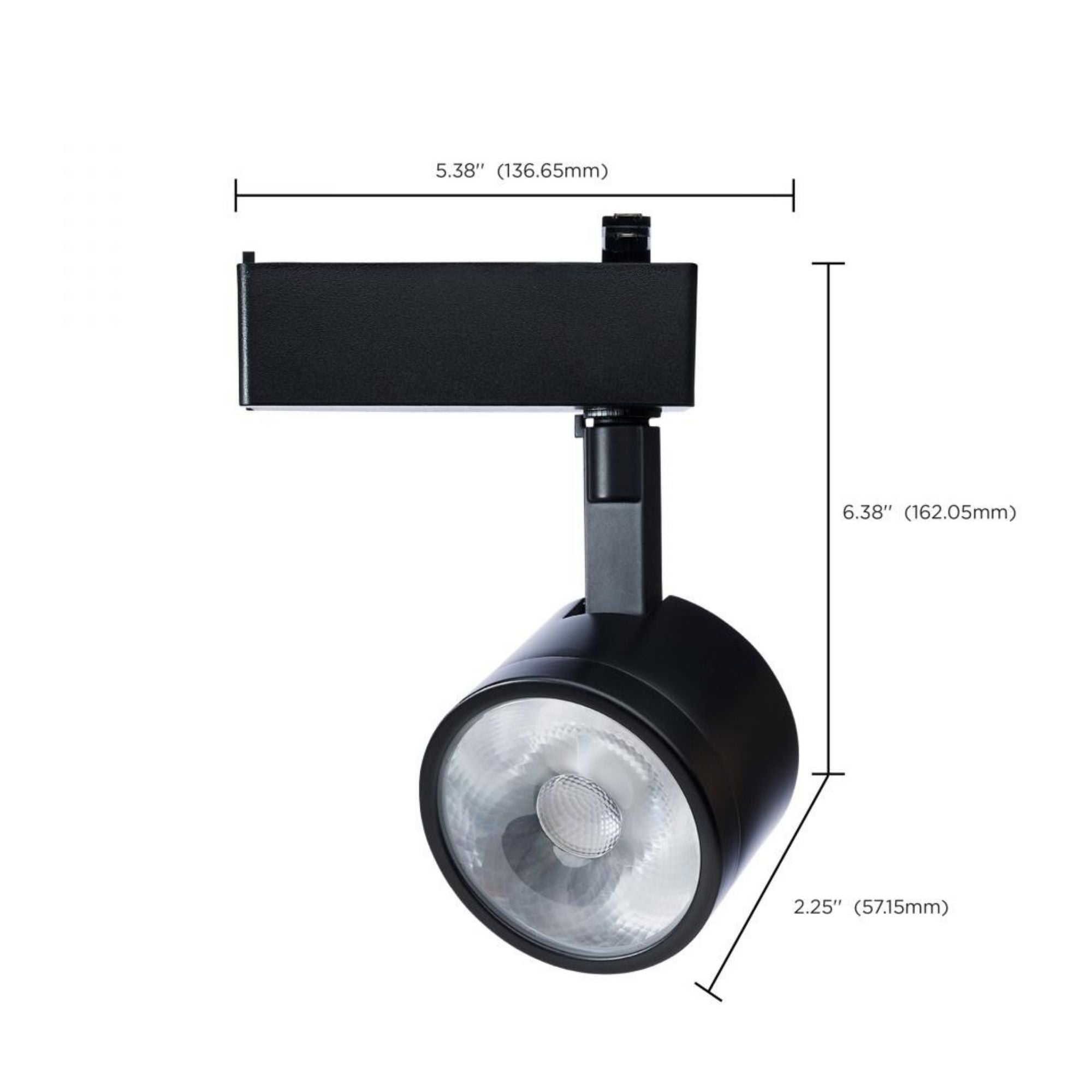 Starfish Smart Round LED Track Head, 1100 Lumens, RGBTW, Halo, 36°, Black