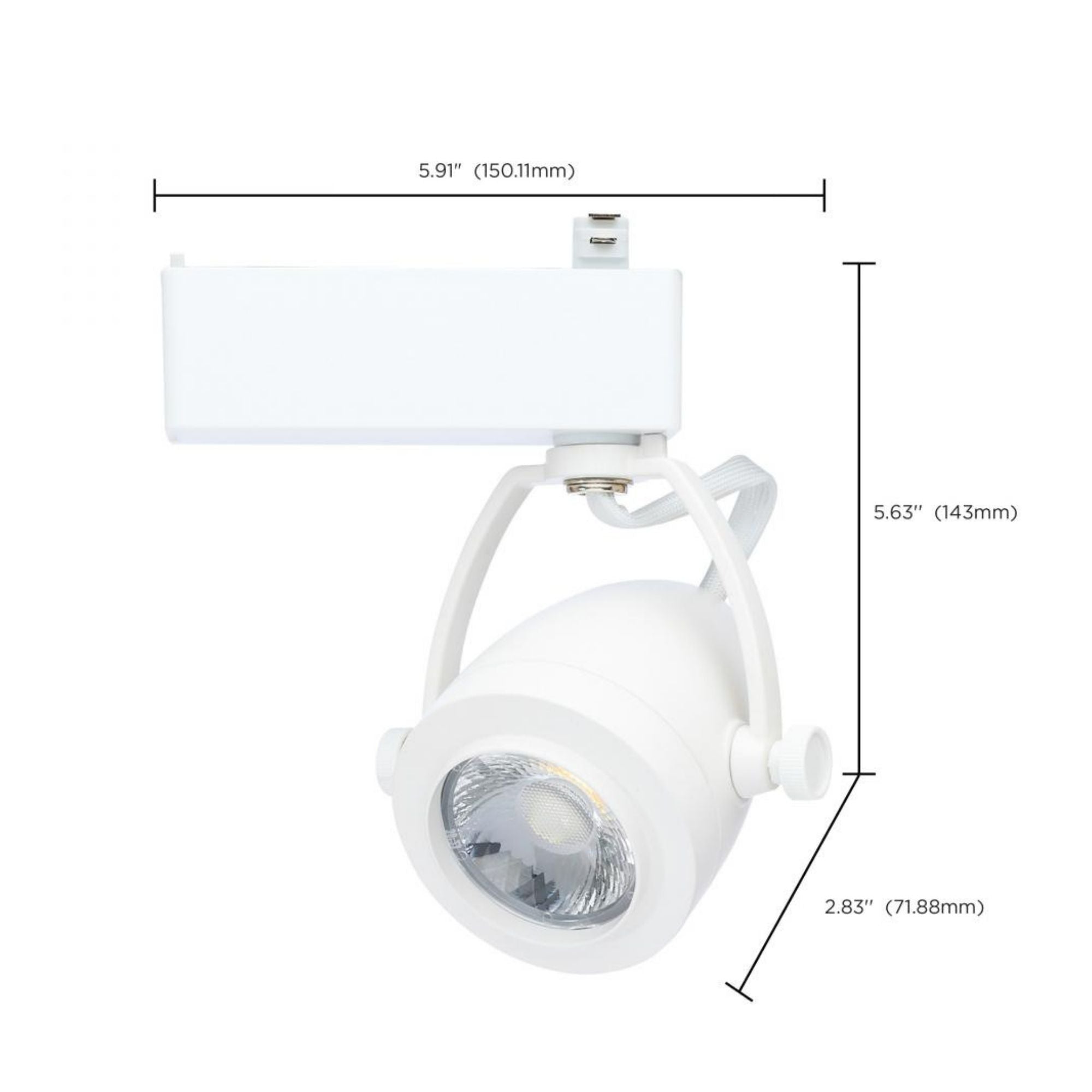 Starfish Smart Pinch Back LED Track Head 12W 1100 Lumens RGBTW, Halo, 36°, White