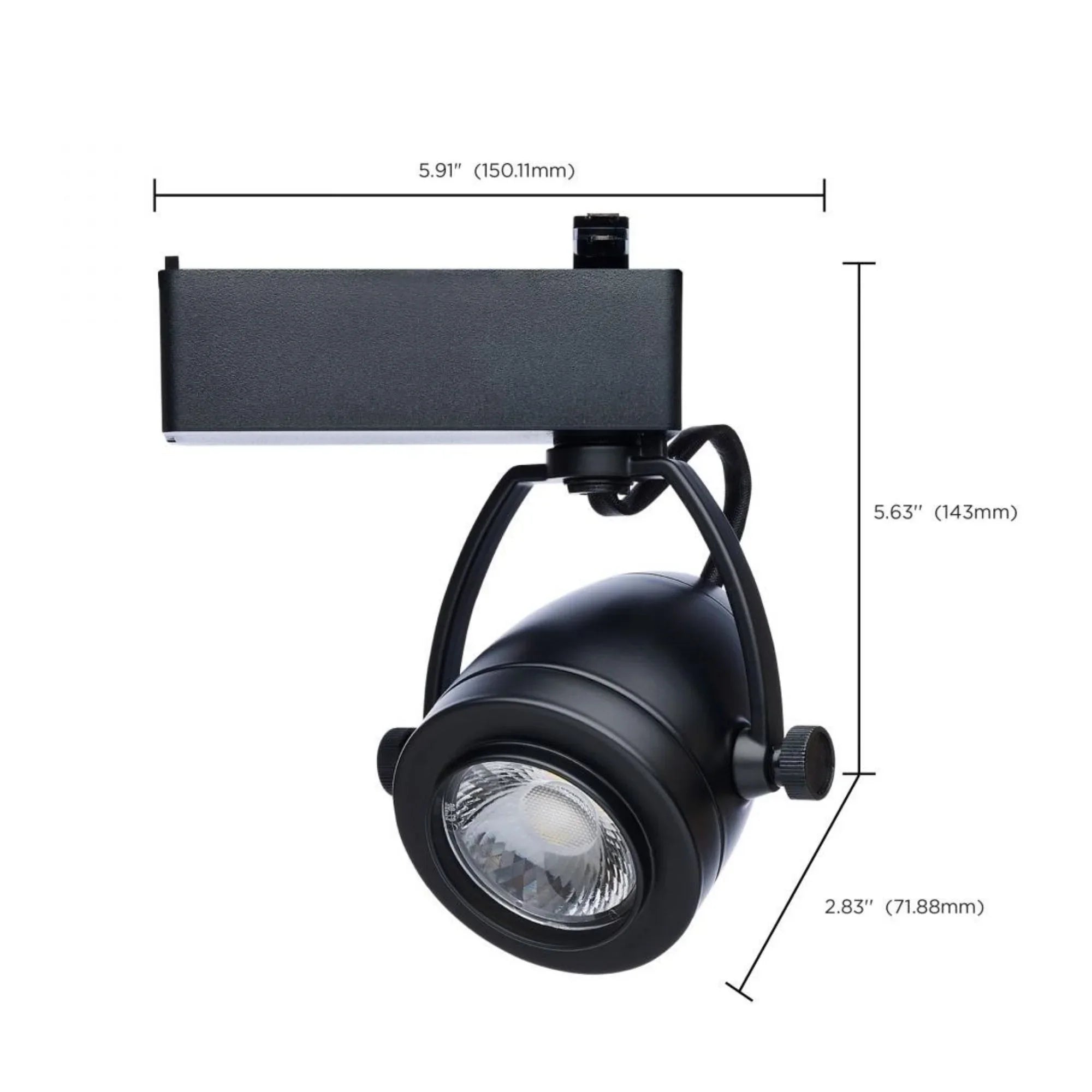 Starfish Smart Pinch Back LED Track Head 12W 1100 Lumens RGBTW, Halo, 36°, Black