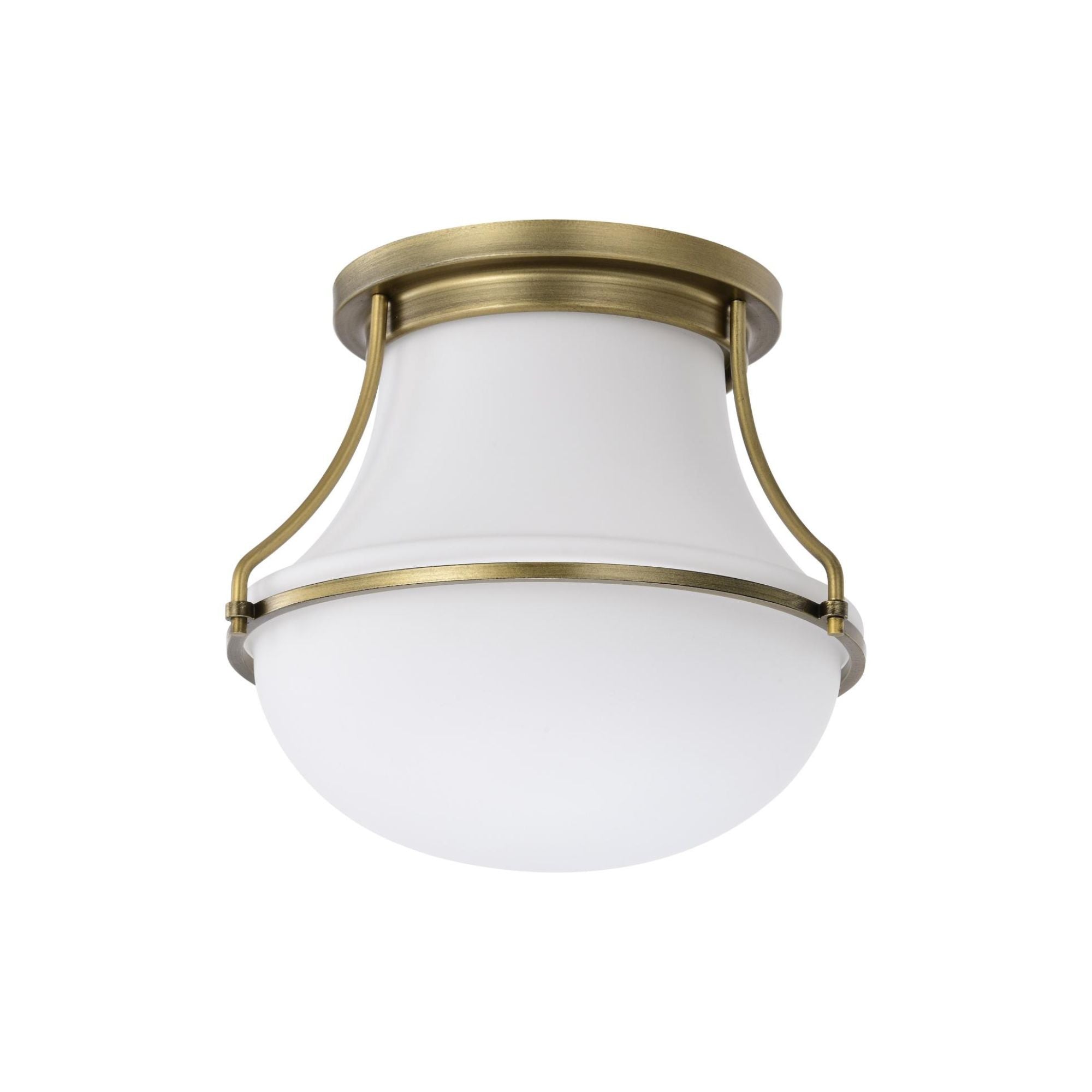 Valdora 10" Flush Mount, Natural Brass Finish