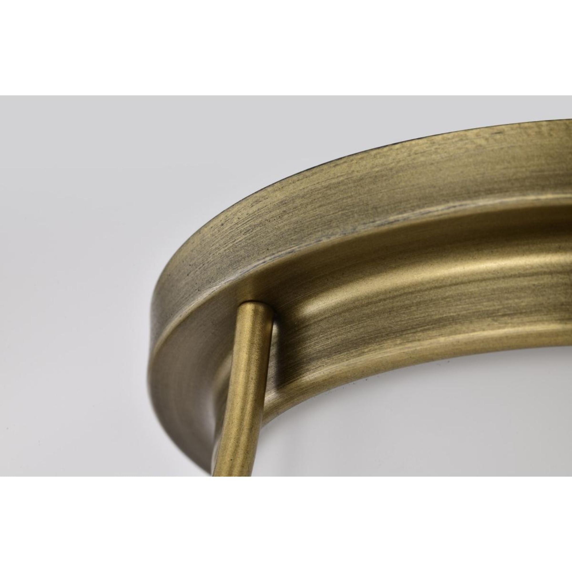 Valdora 10" Flush Mount, Natural Brass Finish