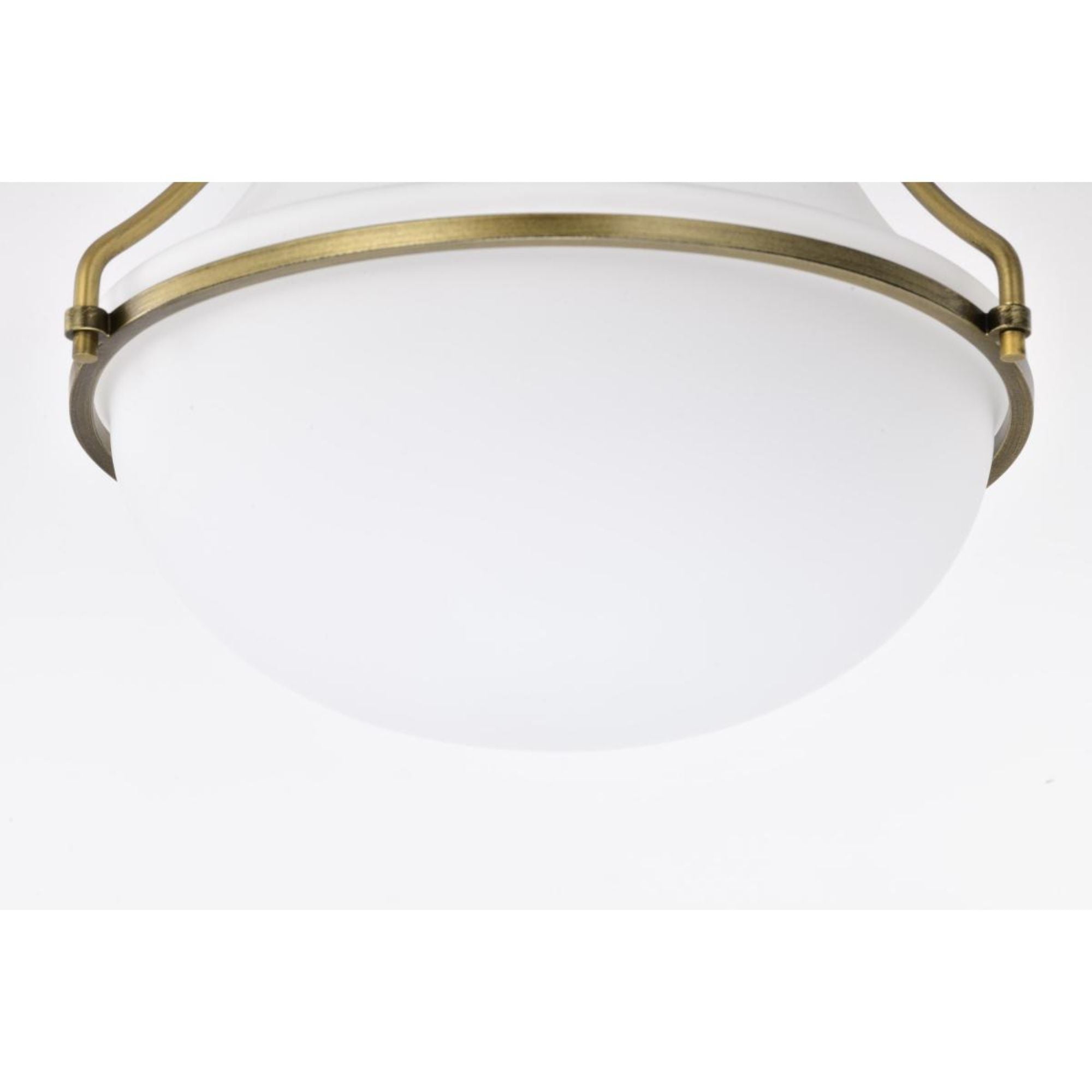 Valdora 10" Flush Mount, Natural Brass Finish