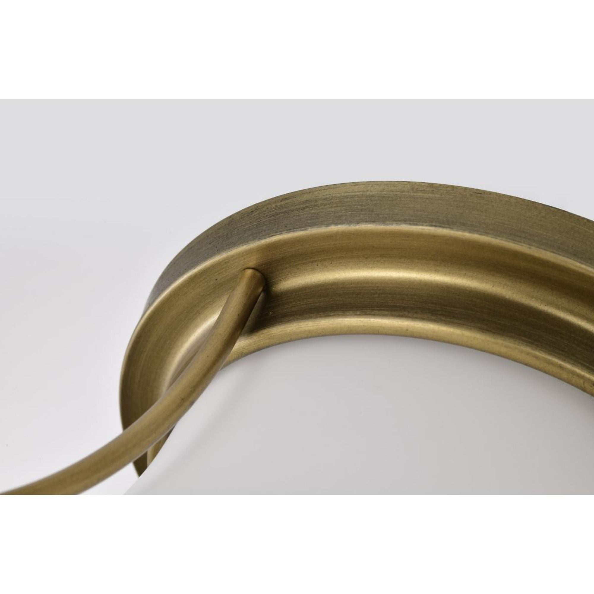Valdora 10" Flush Mount, Natural Brass Finish
