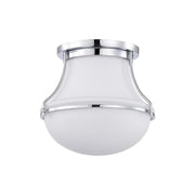 Valdora 10" Flush Mount, Polished Nickel Finish