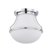 Valdora 14" Flush Mount, Polished Nickel Finish