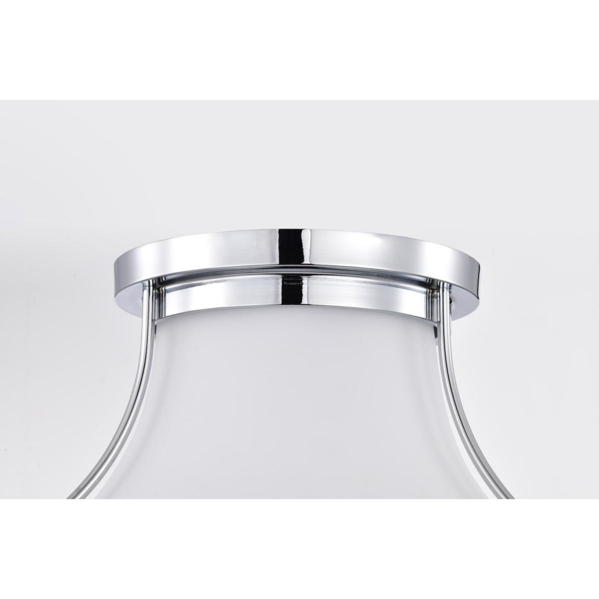 Valdora 14" Flush Mount, Polished Nickel Finish