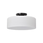 Warren 15" Semi-flush Mount, Gun Metal Finish