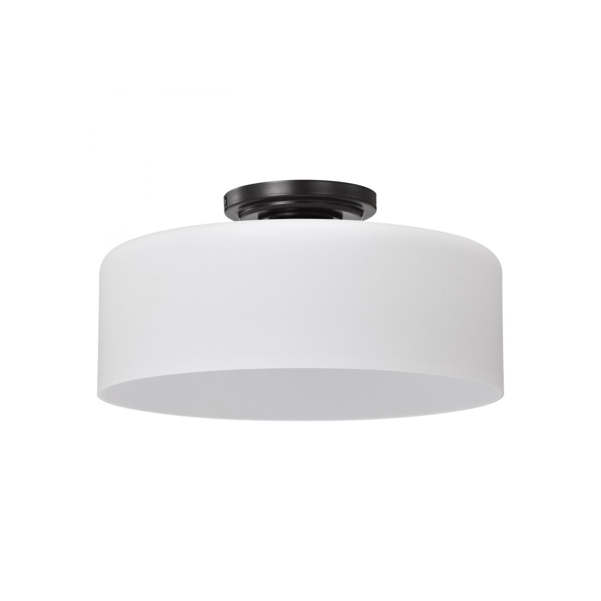 Warren 15" Semi-flush Mount, Gun Metal Finish