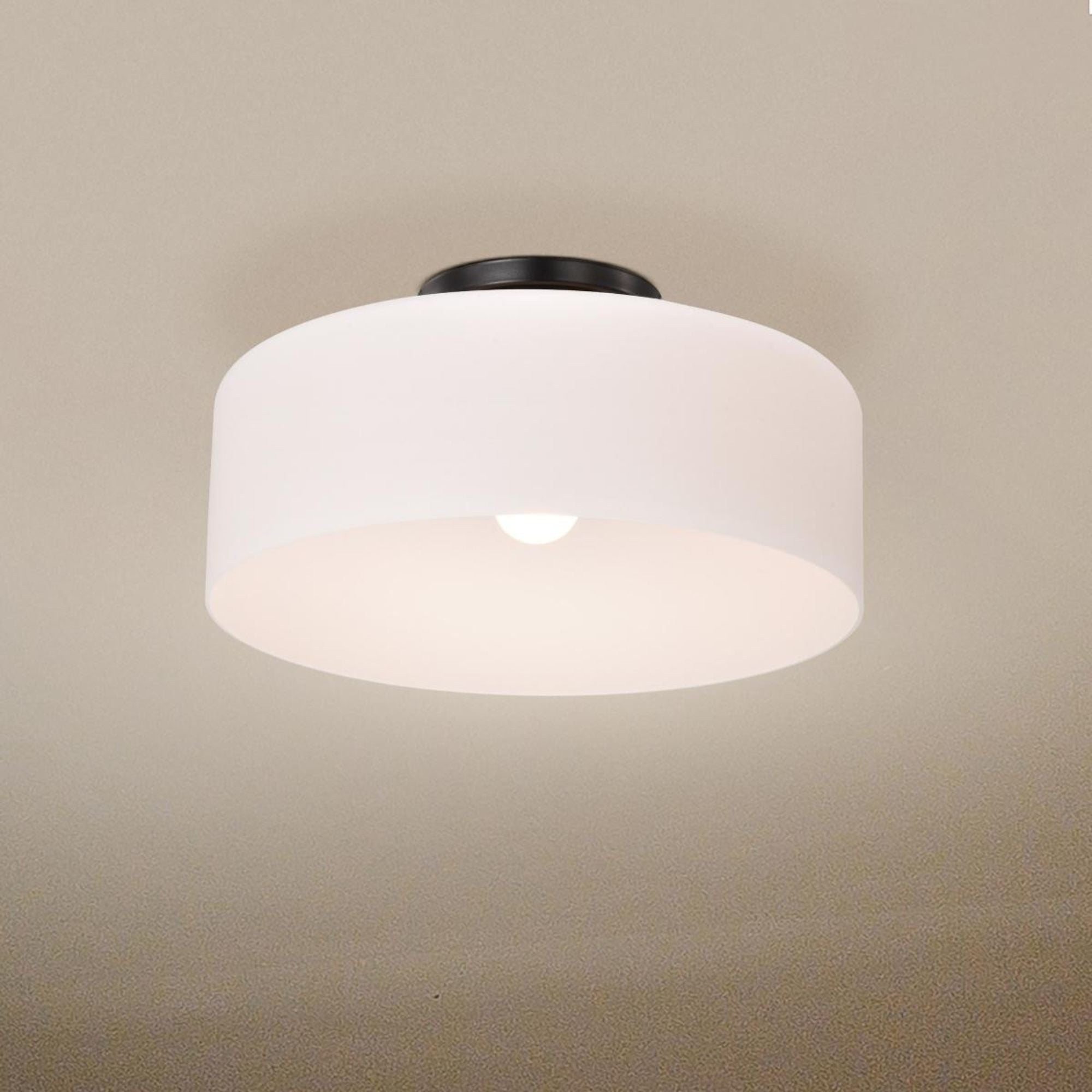 Warren 15" Semi-flush Mount, Gun Metal Finish