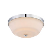 Willow 14" 2 Lights Flush Mount, Polished Nickel Finish