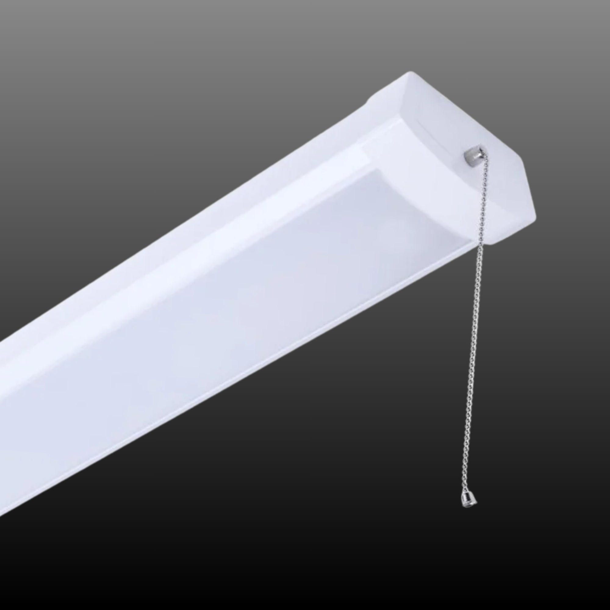 4ft LED Ceiling Wrap Light, 3200 Lumens, 3000K, On/Off Pull Chain, 120V