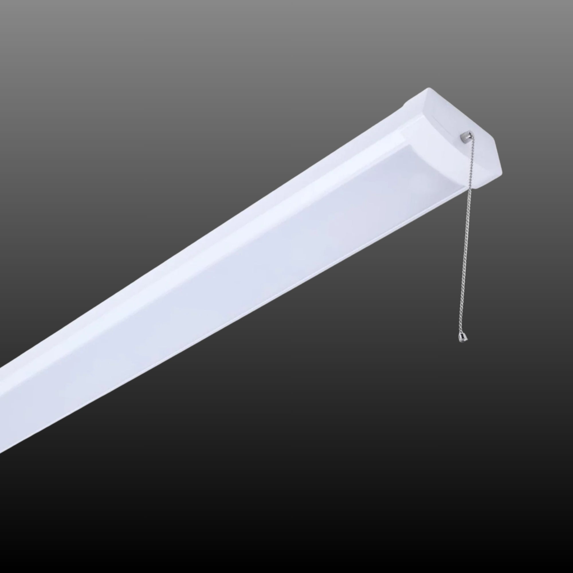 4ft LED Ceiling Wrap Light, 3200 Lumens, 3000K, On/Off Pull Chain, 120V