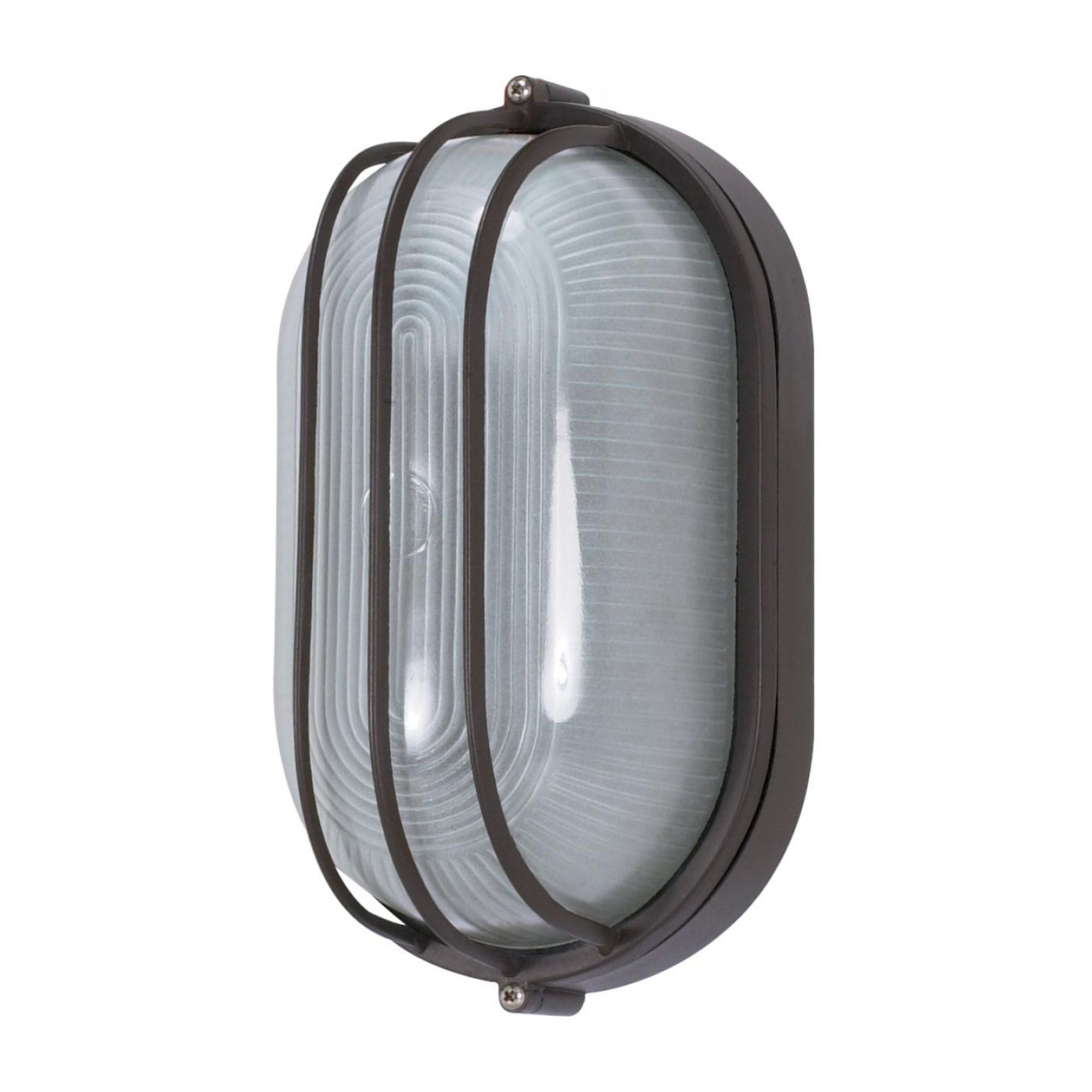 1 Light 10" Oval Cage Bulkhead Sconce