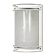 10" Rectangular Bulkhead Lantern, Semi Gloss White - Bees Lighting