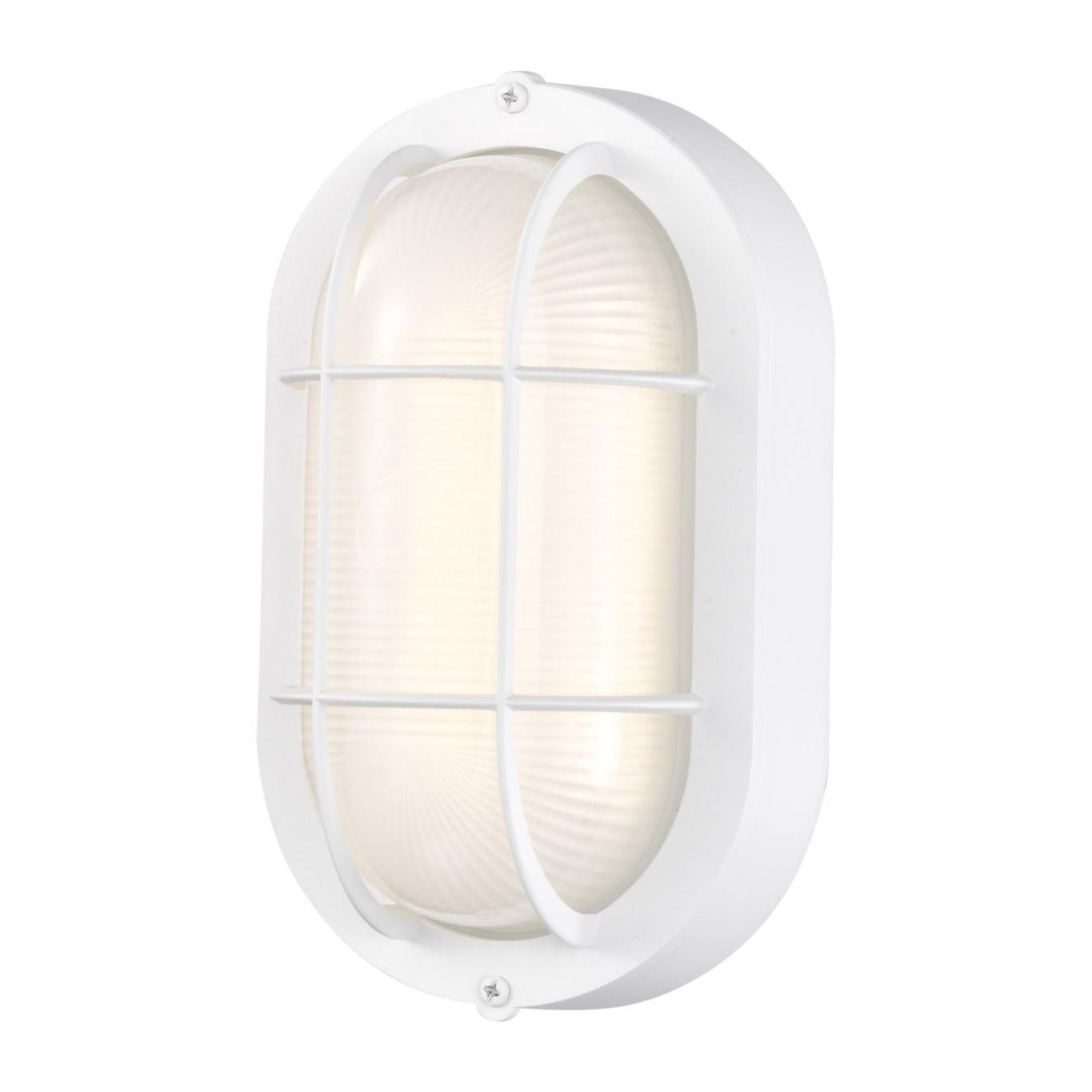 8.5" LED Oval Bulk Head, 800 Lm, 3000K, White - Bees Lighting