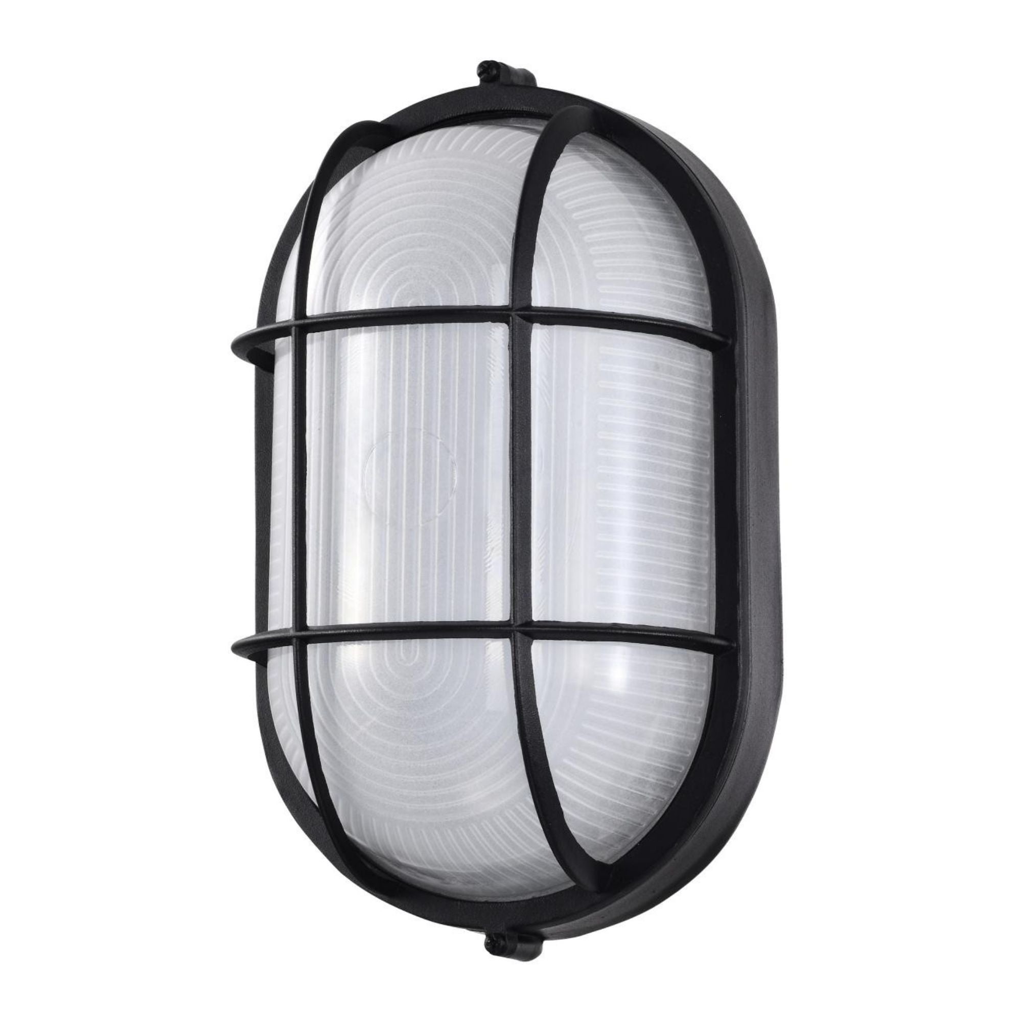 11" LED Oval Bulk Head Light, 1000 Lm, 3000K, Black