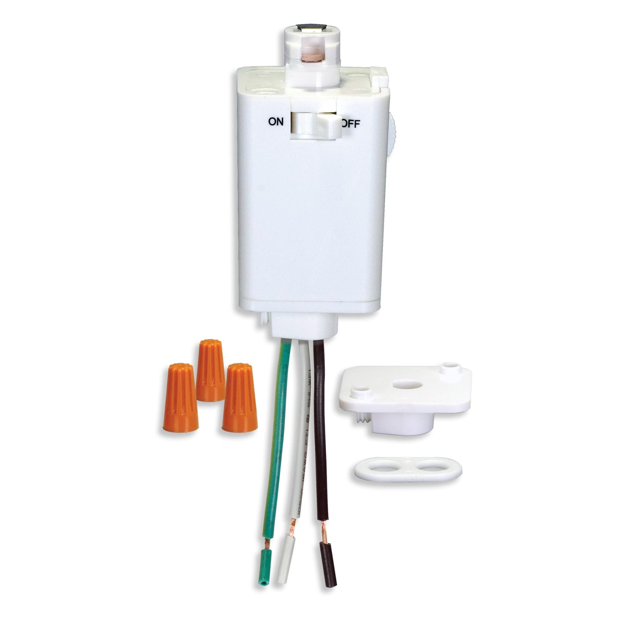 Pendant Track Adapter White Finish