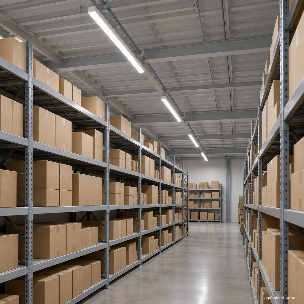 Spec-sheet-inspired warehouse application visualization