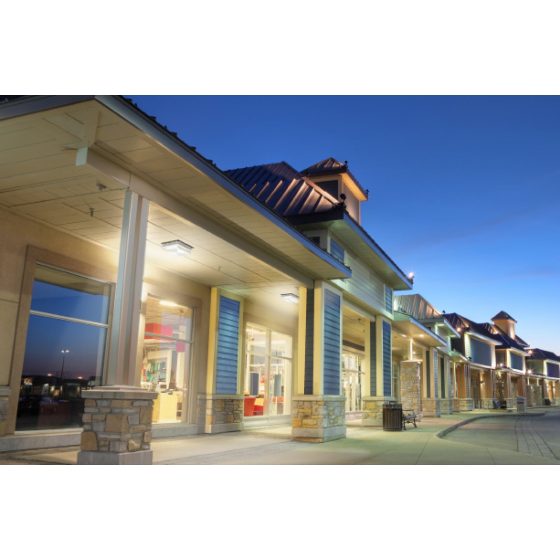 10x10" LED Canopy Light, 60W, 9000 Lumens, 30K/40K/50K, 120-347V, Bronze - Bees Lighting