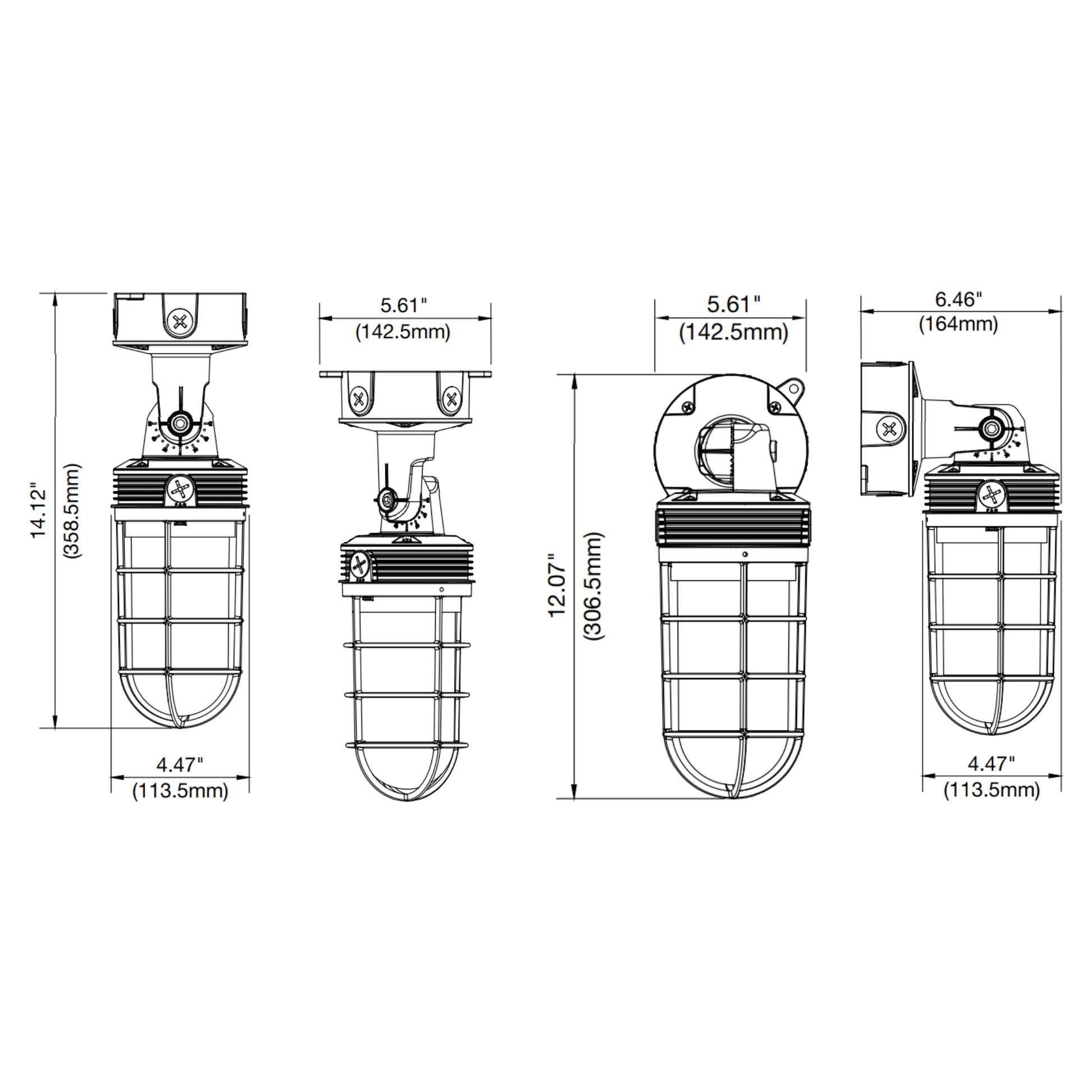 LED Jelly Jar Light, 20W, 2000 Lumens, 30K/40K/50K, 120-347V - Bees Lighting