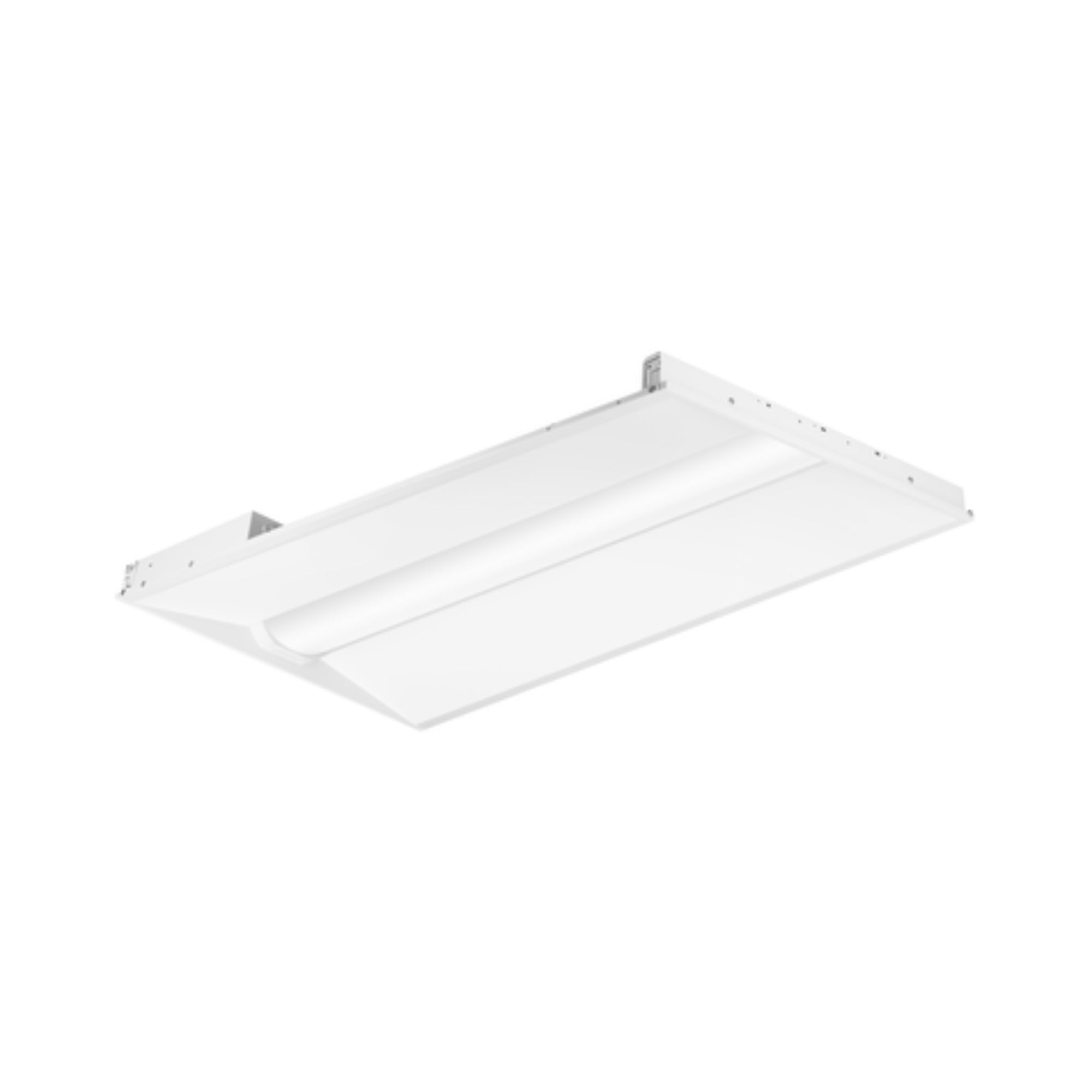 2x4 LED Troffer Light, 5500 Lumens, 44W, 35K/40K/50K, 120-347V, Battery Backup