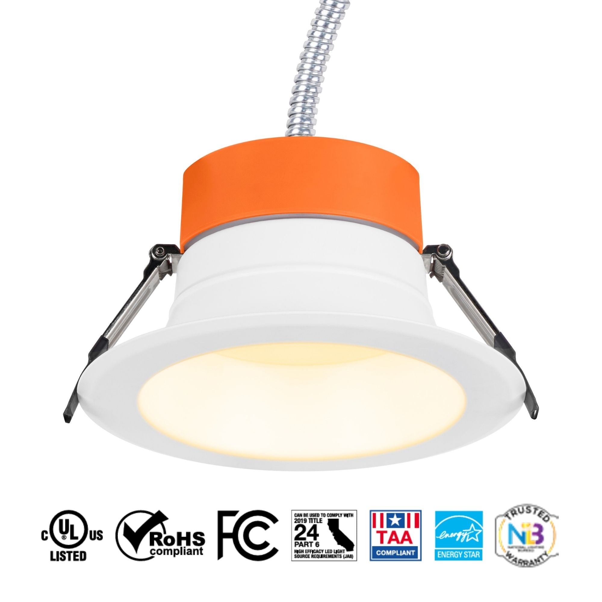 Sylvania 67687 6 in. Open Deep Regressed Downlight 21W 2500 Lumens Selectable CCT 120-277V