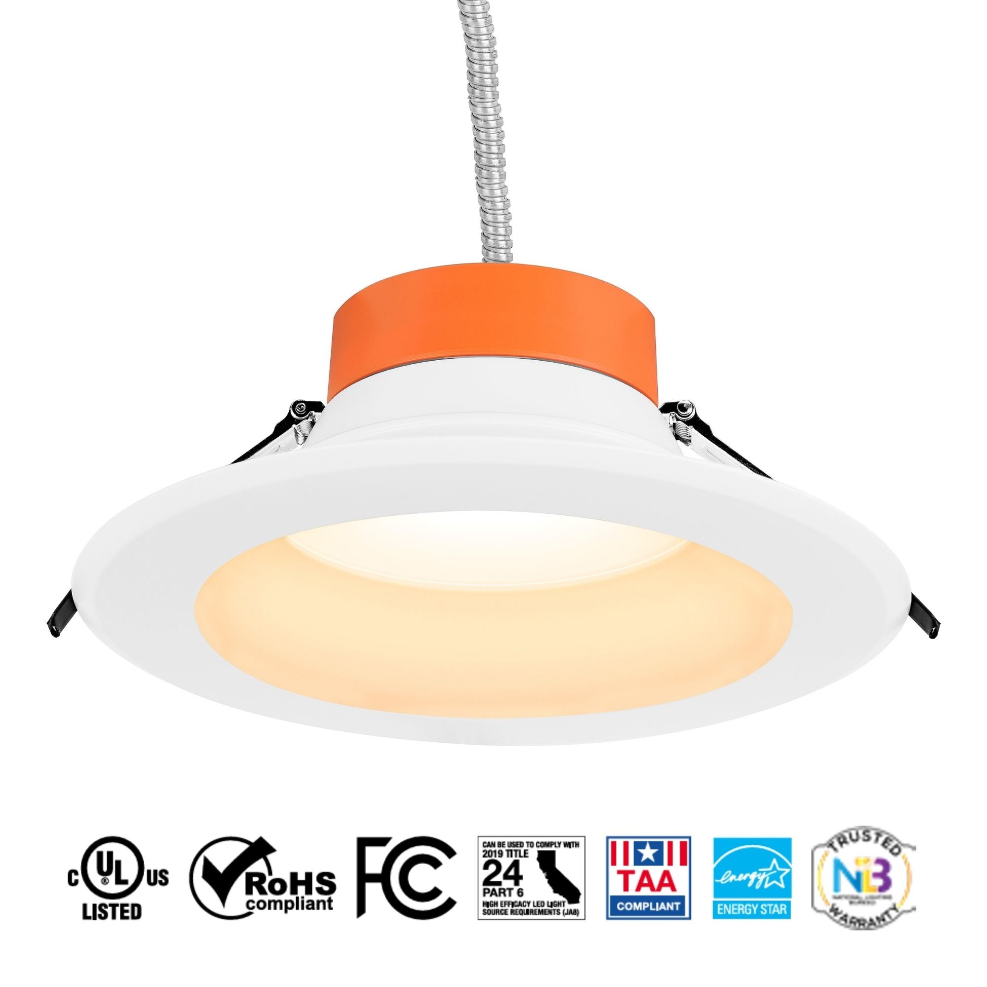 Sylvania 67690 10 in. Open Deep Regressed Downlight 37W 4500 Lumens Selectable CCT 120-277V