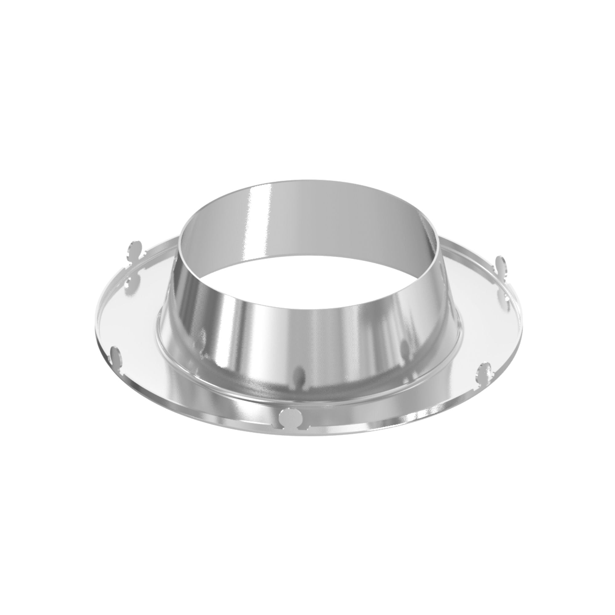 Sylvania 4 in. Open Deep Regressed Trim Ring Satin Nickel