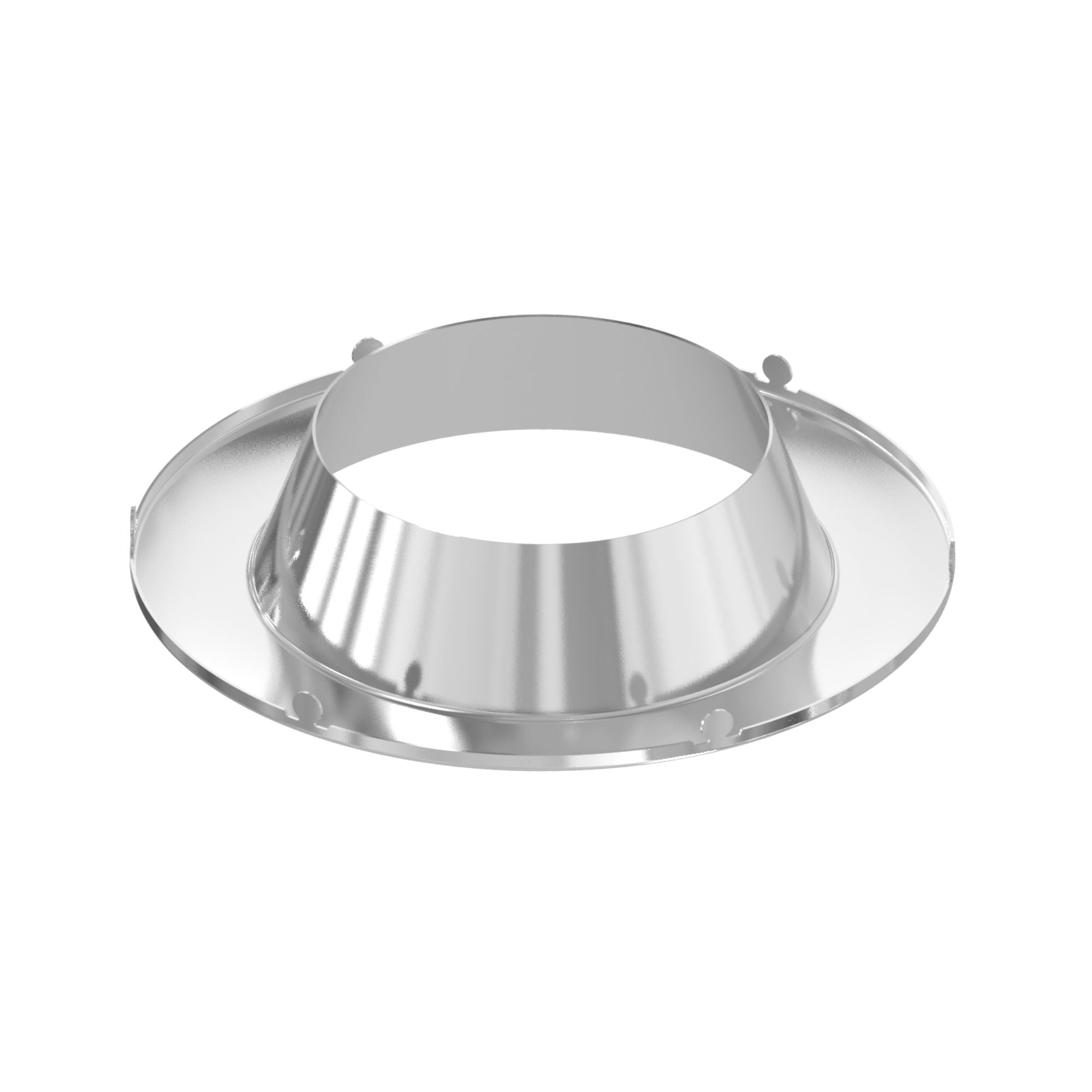 Sylvania 6 in. Open Deep Regressed Trim Ring Satin Nickel