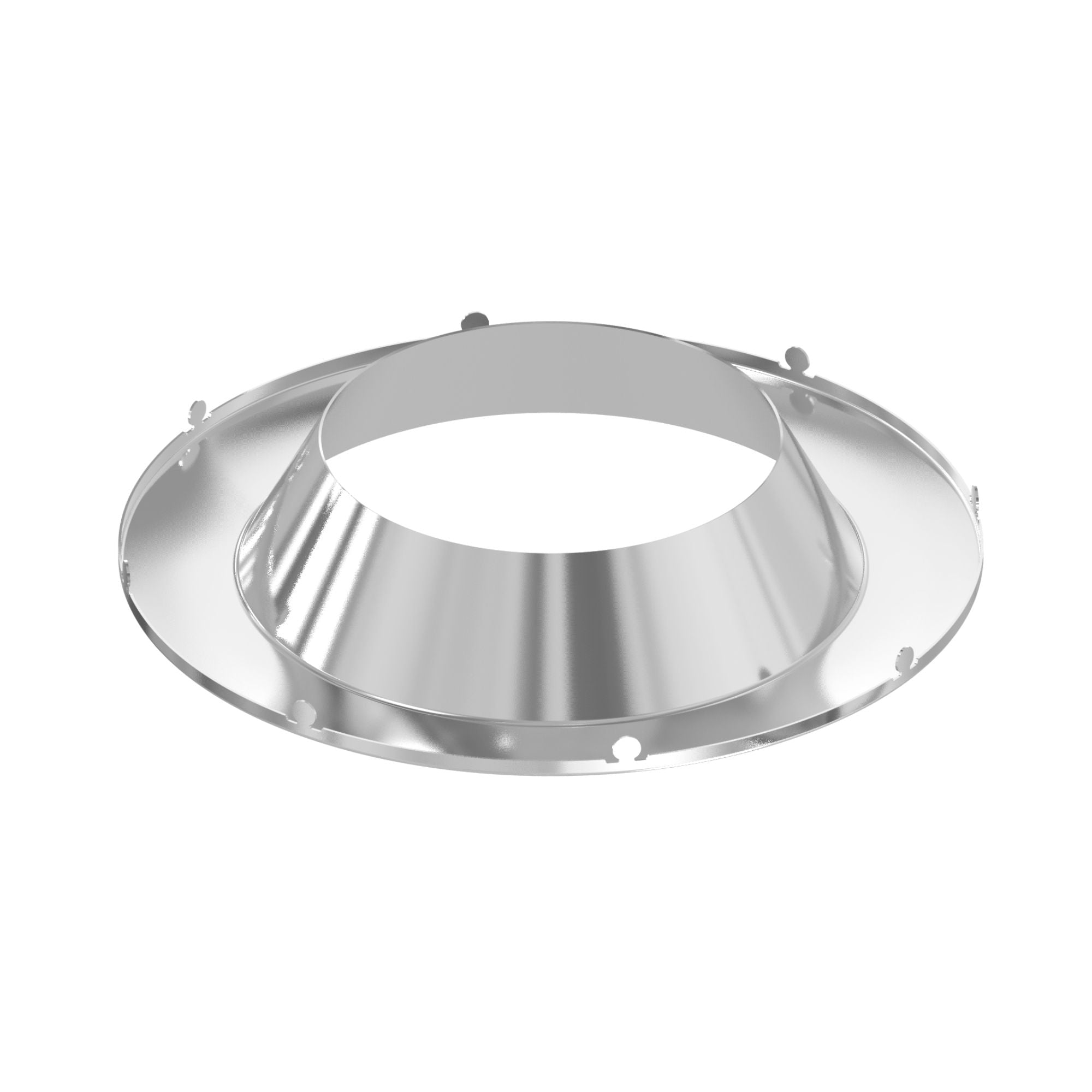 Sylvania 8 in. Open Deep Regressed Trim Ring Satin Nickel