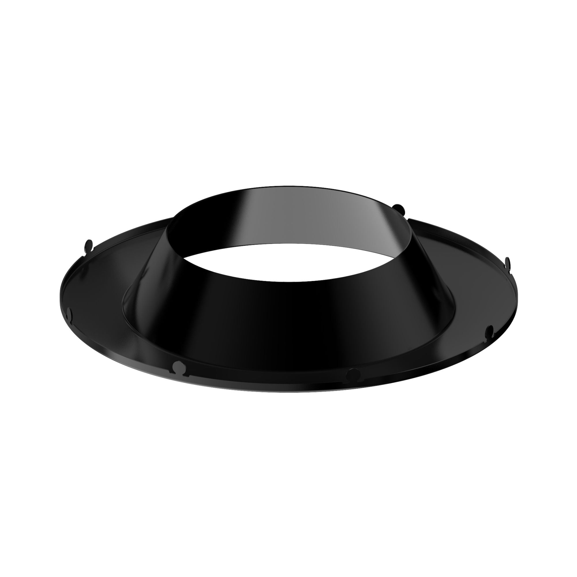 Sylvania 8 in. Open Deep Regressed Trim Ring Black
