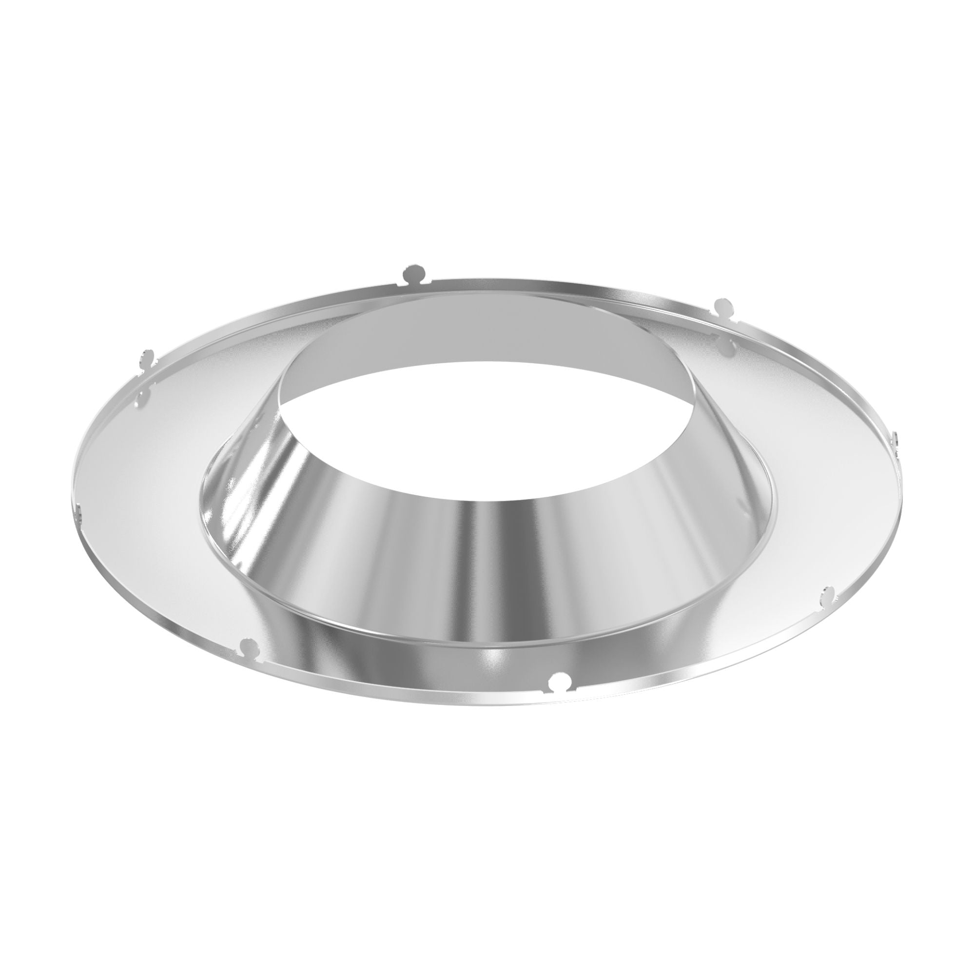 Sylvania 10 in. Open Deep Regressed Trim Ring Satin Nickel
