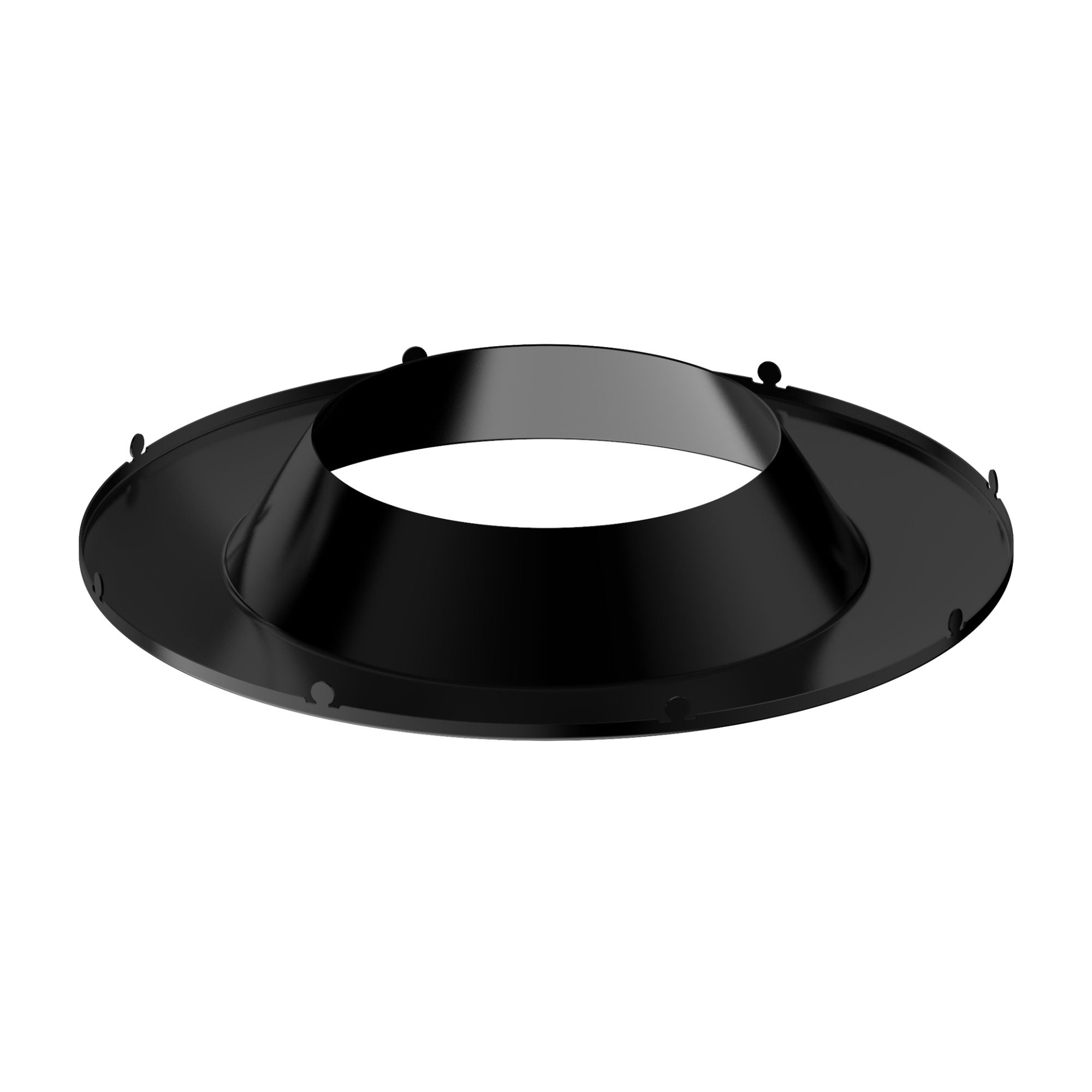 Sylvania 10 in. Open Deep Regressed Trim Ring Black