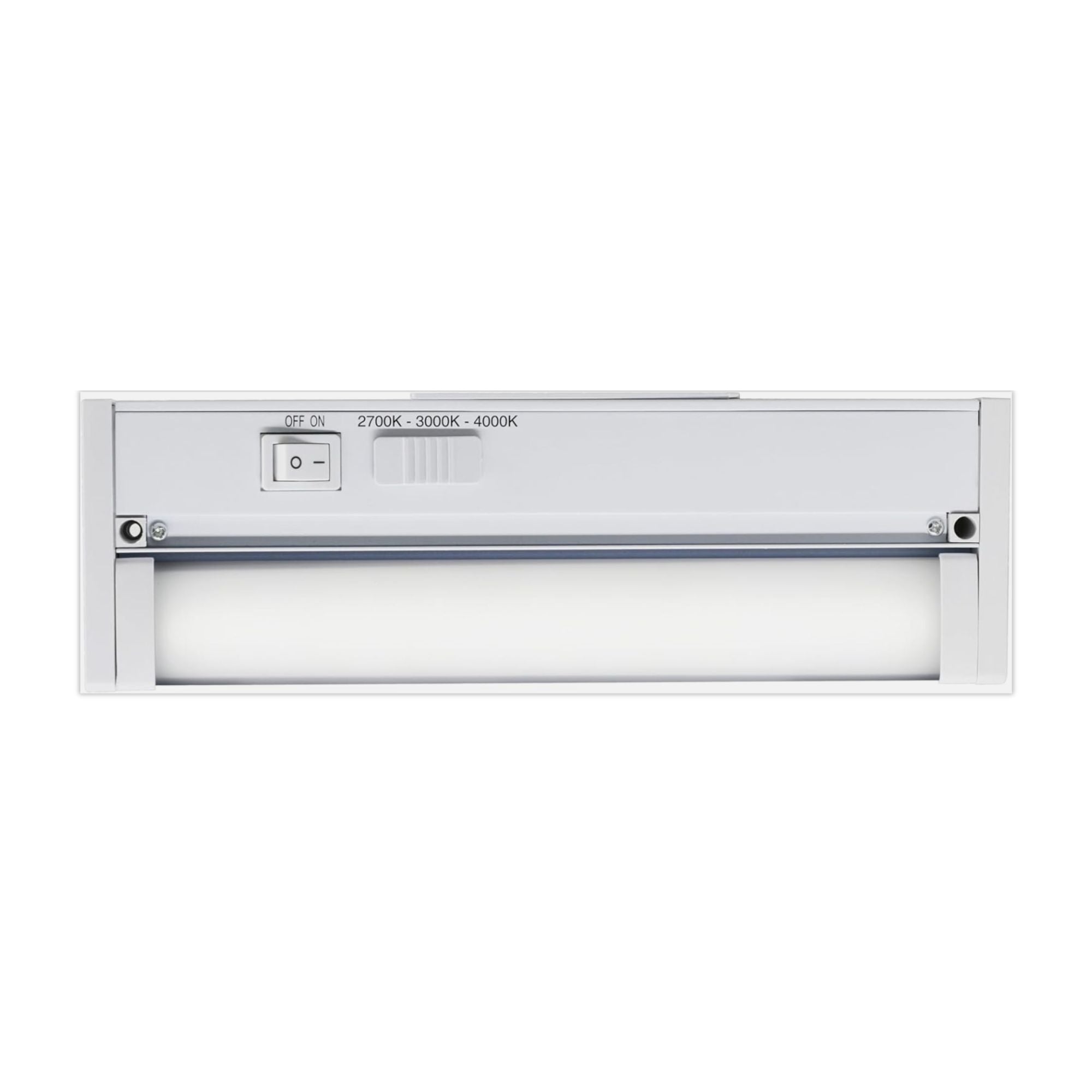 10 Inch Under Cabinet LED Light with Tilting Lens, 450 Lumens, Selectable CCT, 120V