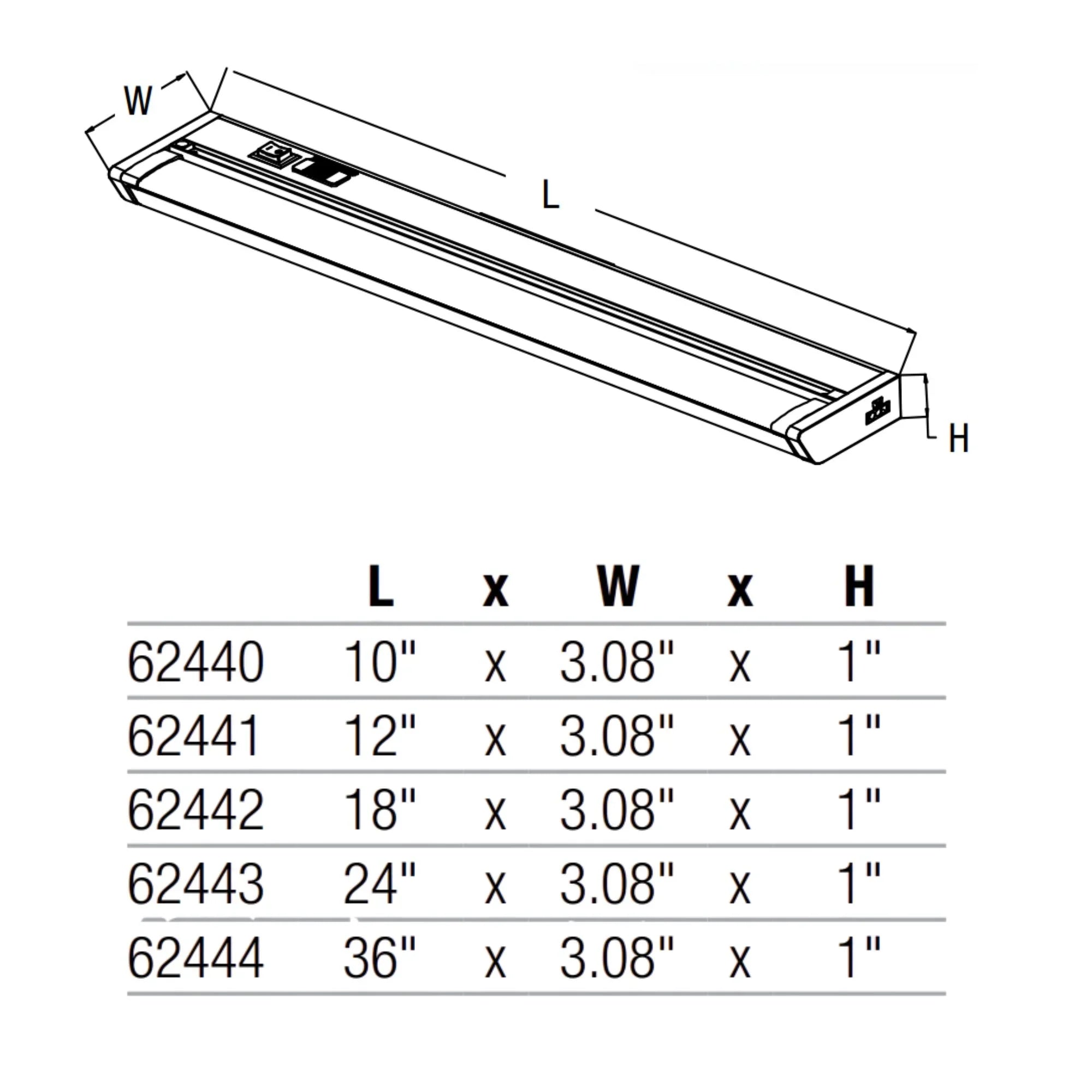 Sylvania 62443 24 in. White Under Cabinet Light | Selectable CCT