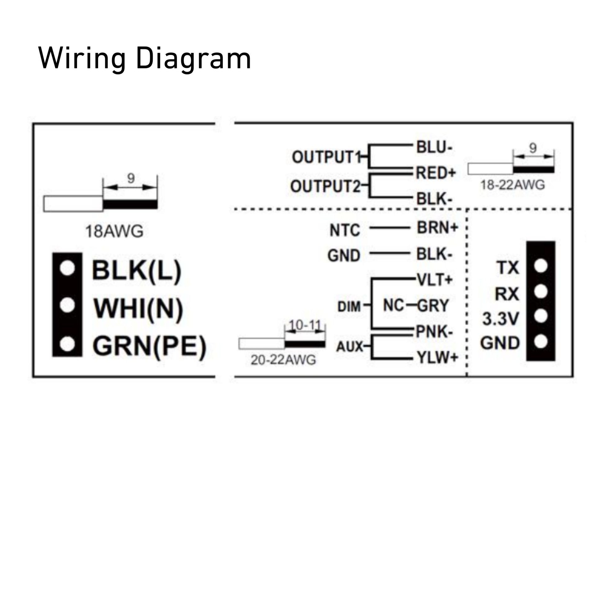 tapTronic Linear NFC 2-Channel LED Driver, 55W, 140-1400mA, 5-88 VDC, 120-347V - Bees Lighting