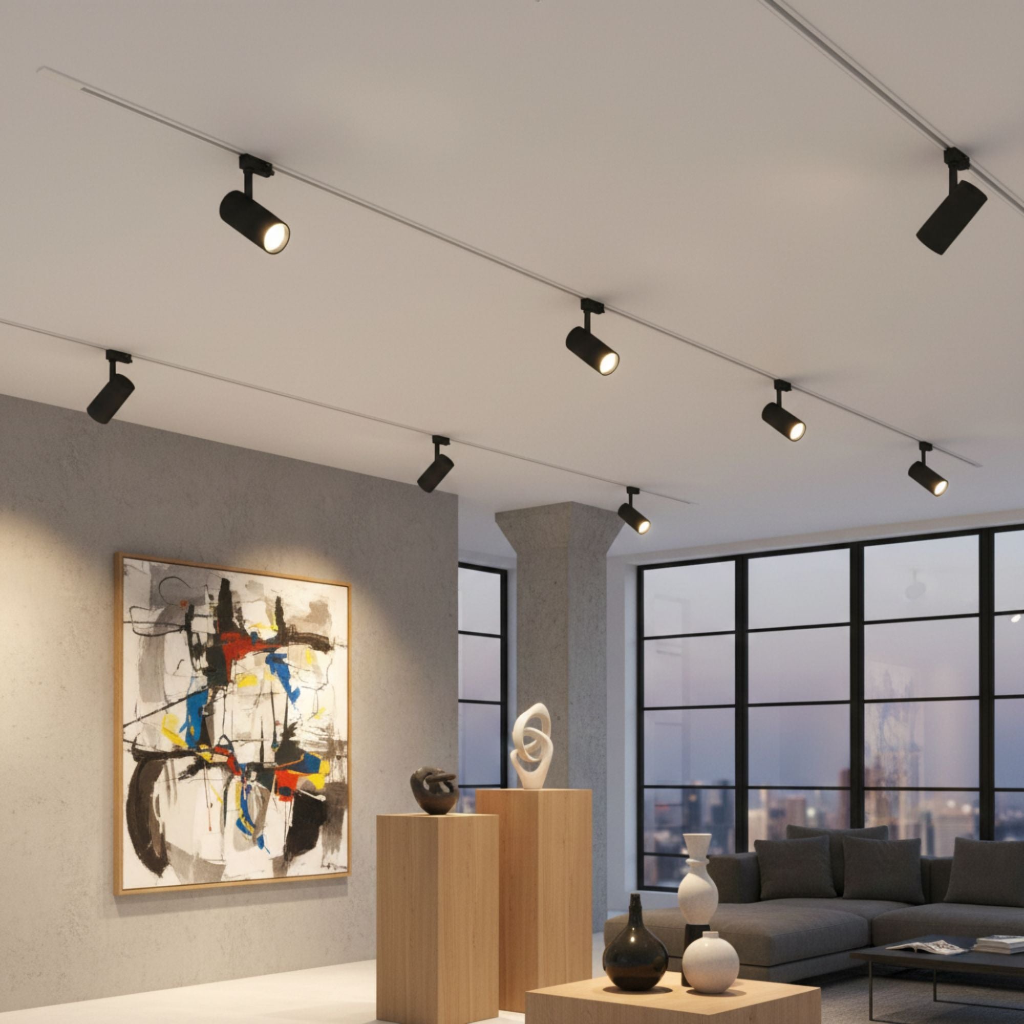 Sylvania 15W LED Track Head, 1000 Lumens, 4CCT, 20°- 52°, Halo, Black