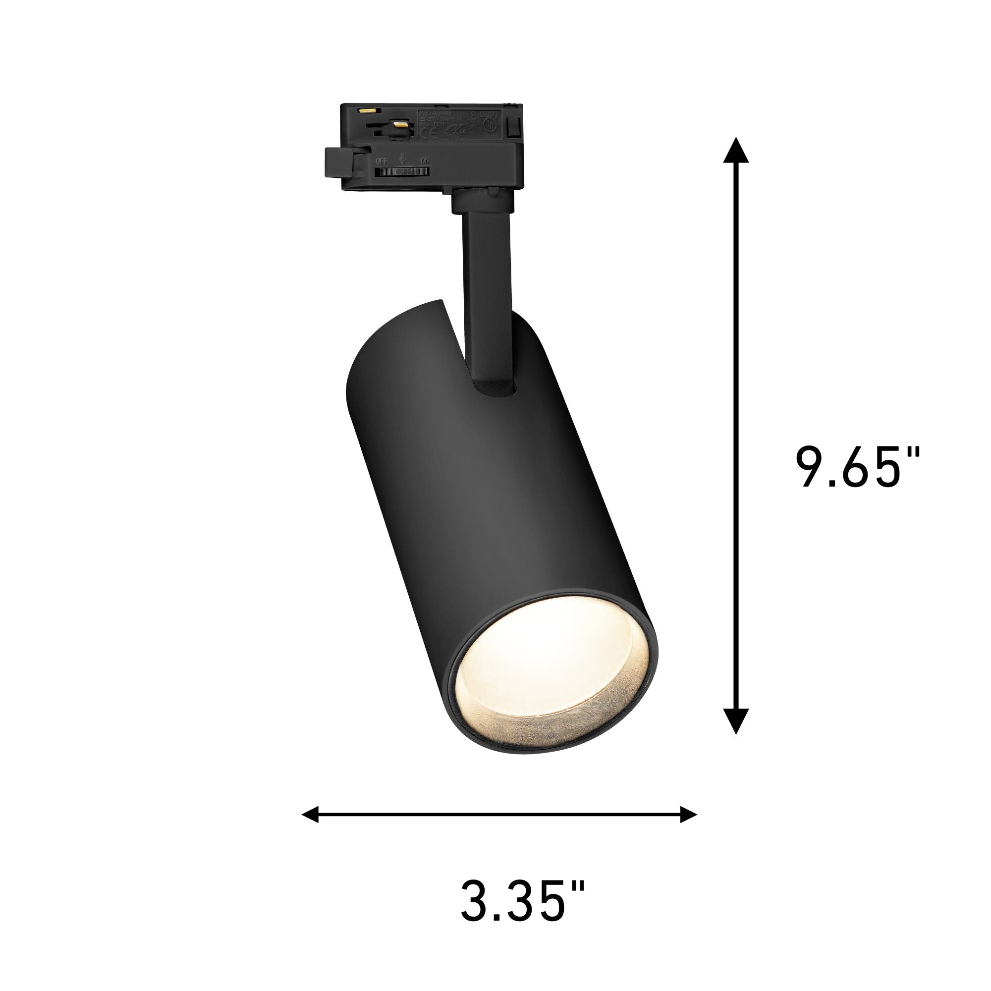 Sylvania 15W LED Track Head, 1000 Lumens, 4CCT, 20°- 52°, Halo, Black