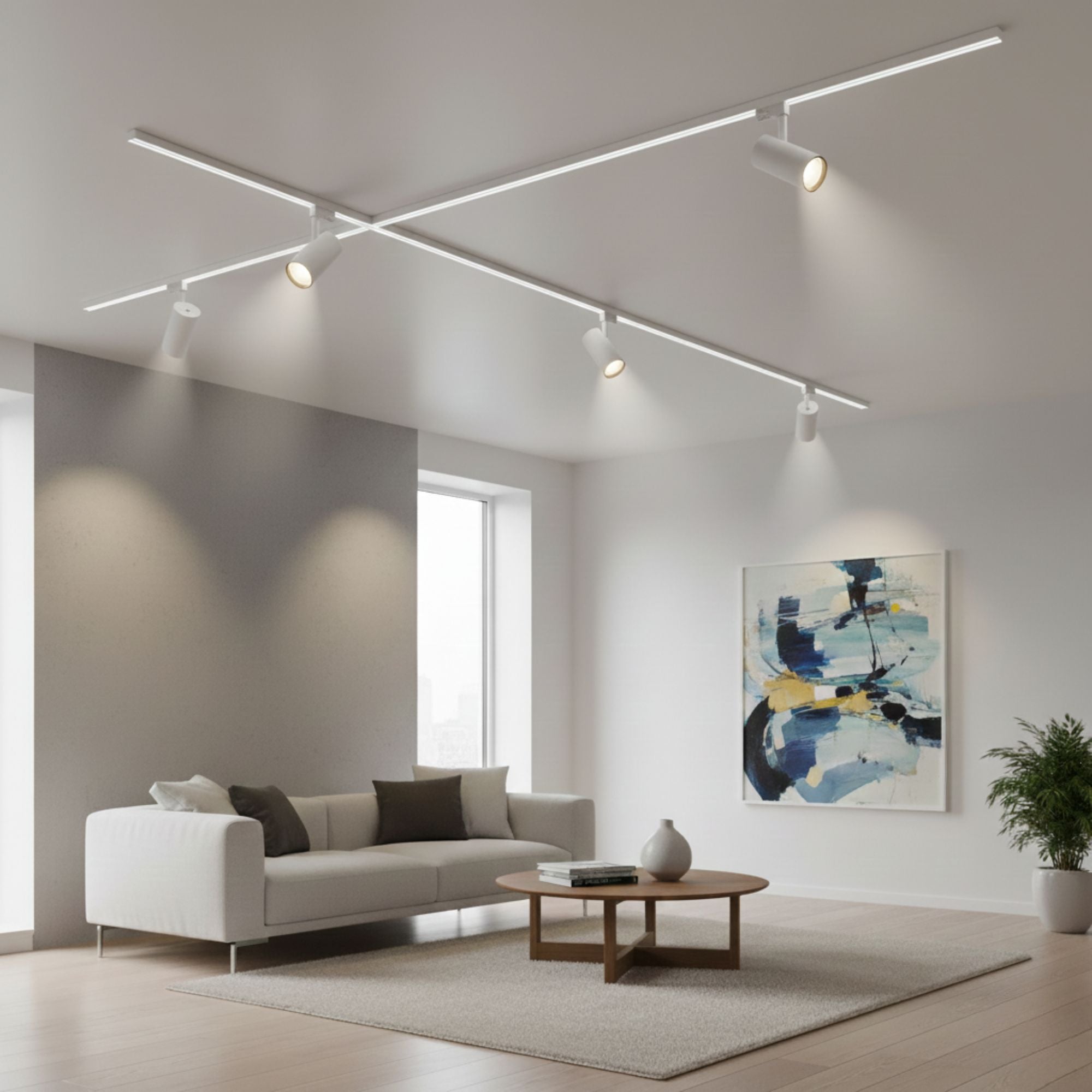 Sylvania 15W LED Track Head, 1000 Lumens, 4CCT, 20°- 52°, Halo, White