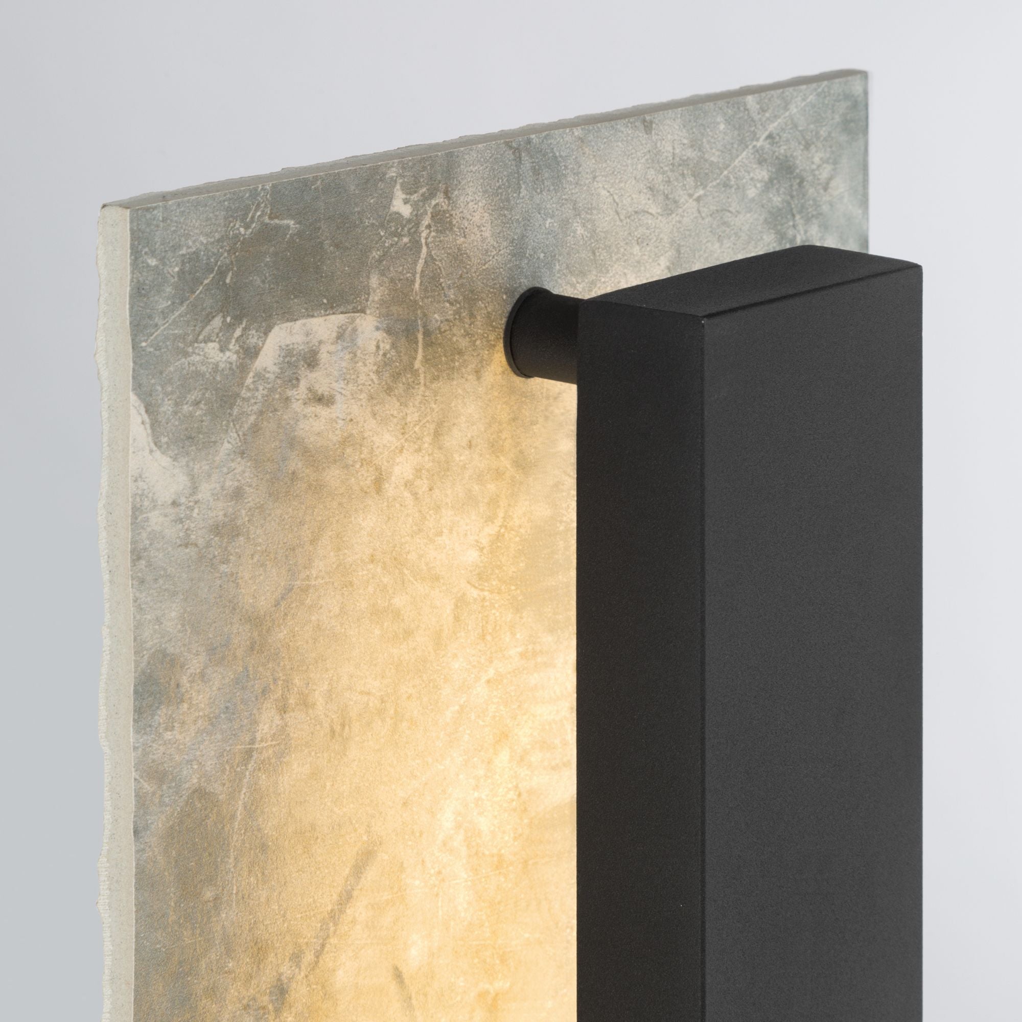 The Great Outdoors Avenelle 13.75 in. LED Outdoor Wall Sconce, Sand Coal Black & Grey
