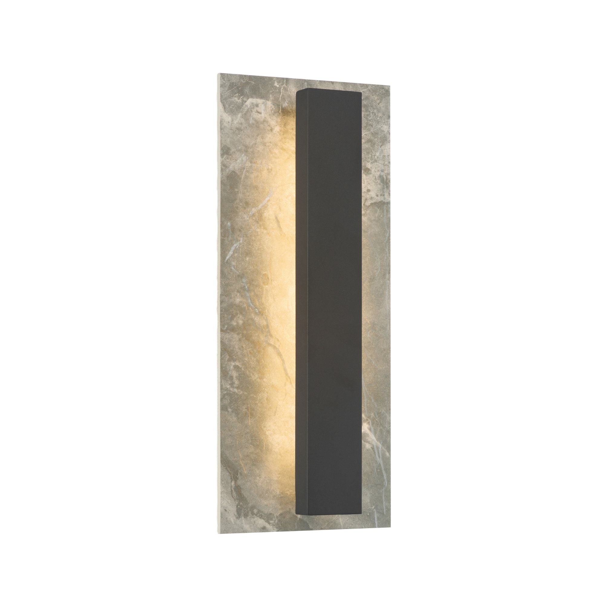 The Great Outdoors Avenelle 18.75" Outdoor Wall Sconce, Sand Coal Black & Grey
