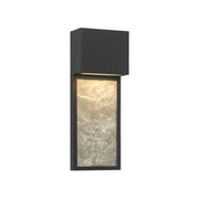 The Great Outdoors Norrin 16 in. LED Outdoor Wall Sconce, Sand Coal Black & Grey