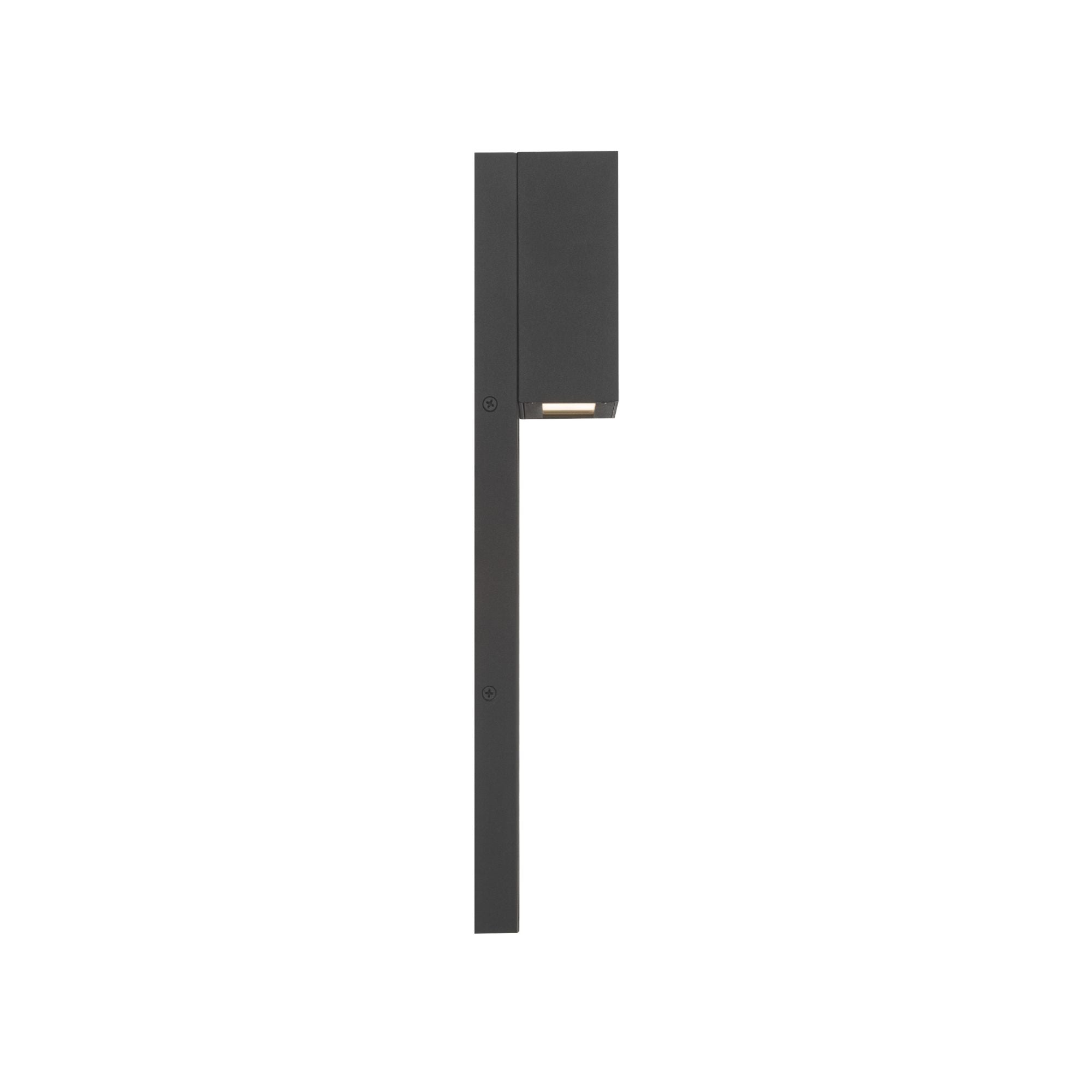 The Great Outdoors Norrin 16 in. LED Outdoor Wall Sconce, Sand Coal Black & Grey