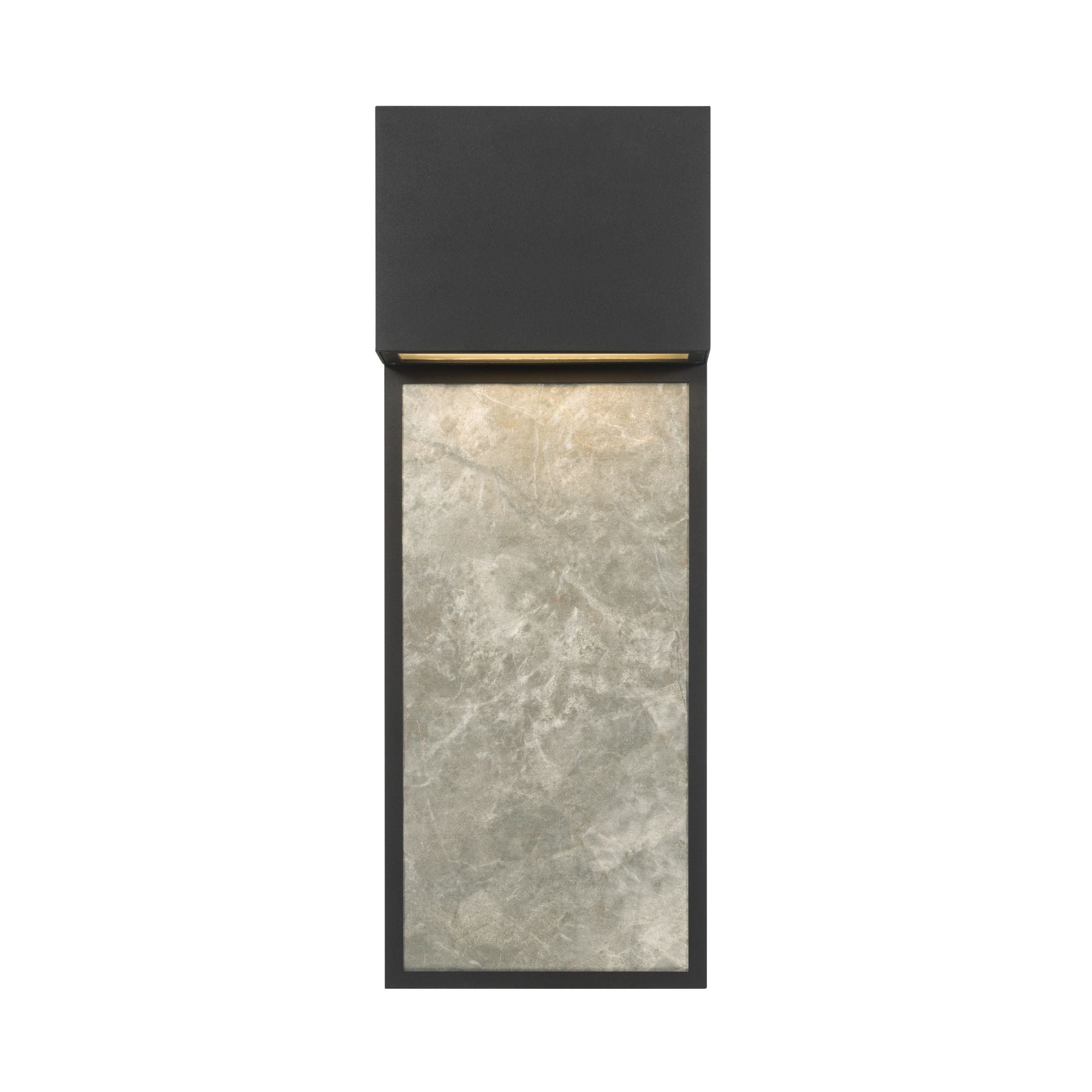 The Great Outdoors Norrin 21.25 in. LED Outdoor Wall Sconce, Sand Coal Black & Grey
