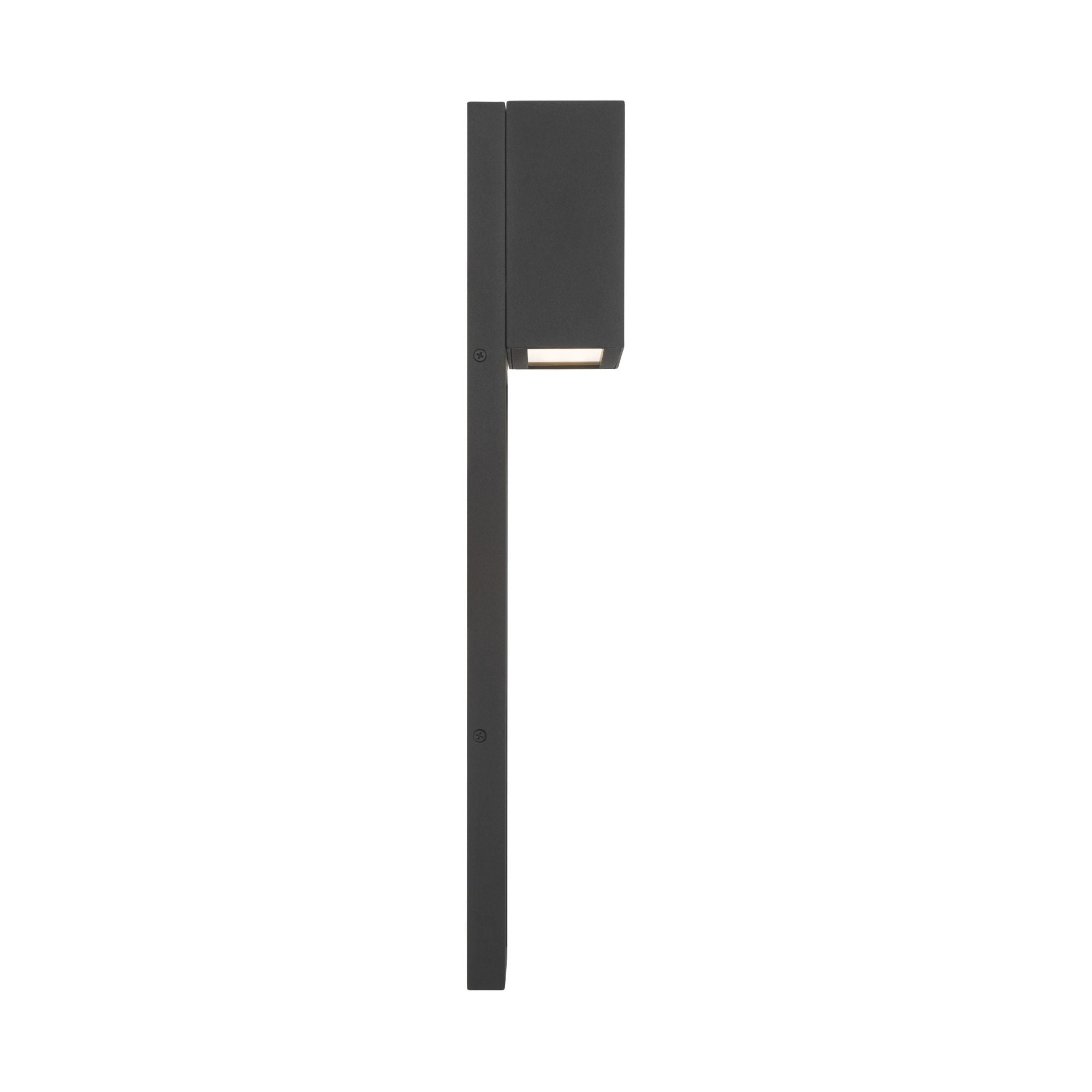 The Great Outdoors Norrin 21.25 in. LED Outdoor Wall Sconce, Sand Coal Black & Grey
