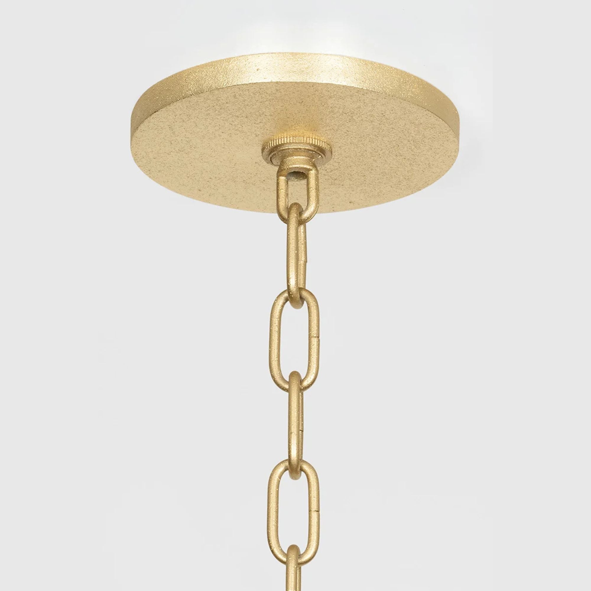 Adrienne 26" 4-Light Hangining Lantern, Vintage Gold Leaf Finish